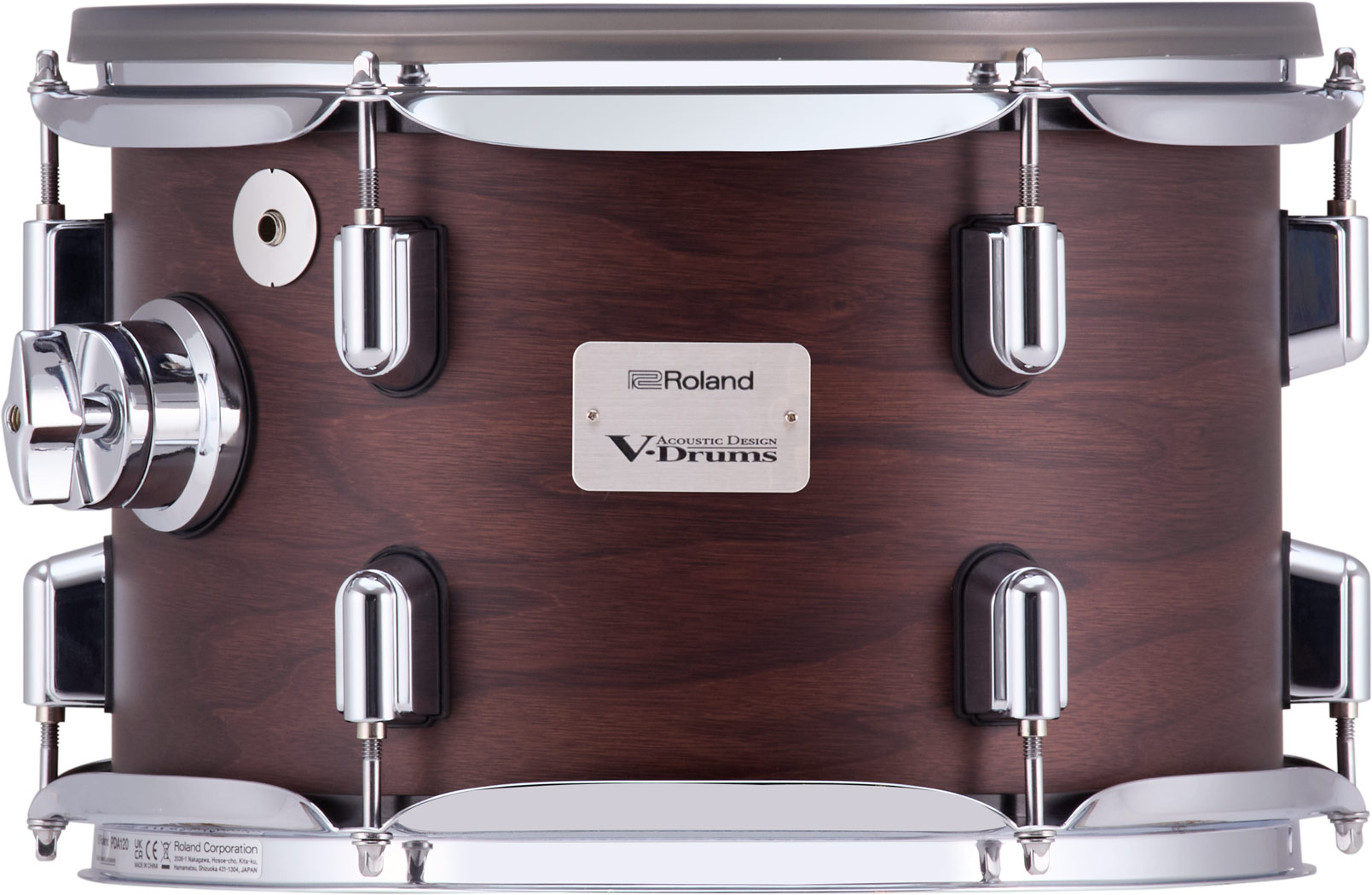 Roland KD-22-SW Kick Drum Pad – 22 Zoll E-Drum Bassdrum mit Satin Walnut Holzkessel