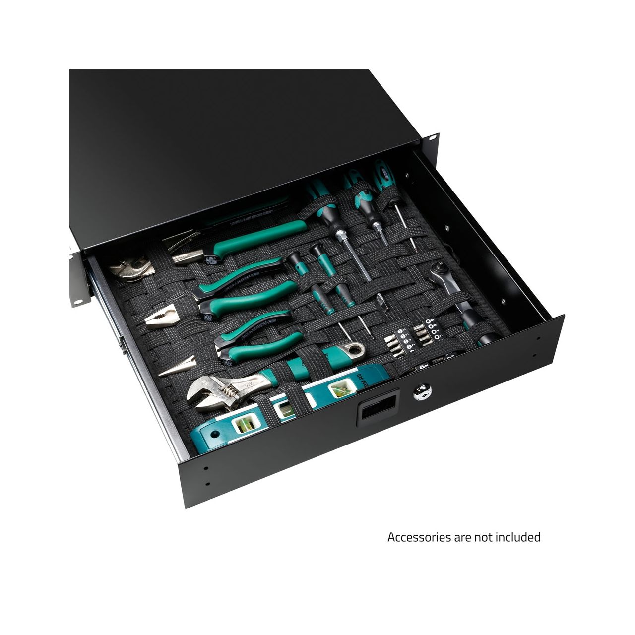Adam Hall Accessories 8740 XDSB - Organizer für Rackschubladen etc. 390 x 350 mm
