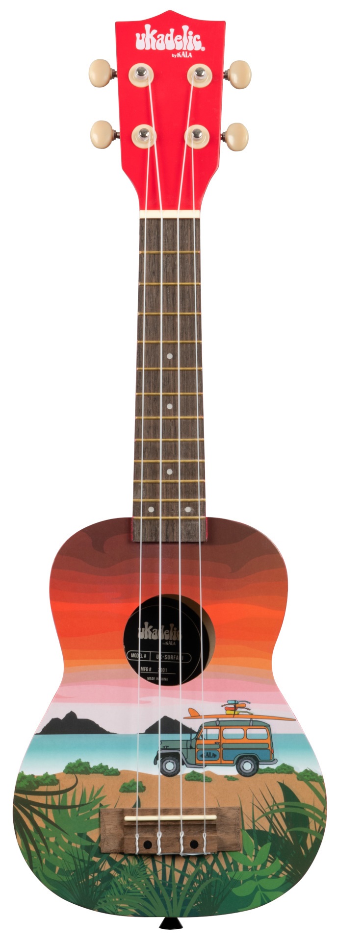 Ukadelic Surfari Soprano Ukulele with Bag
