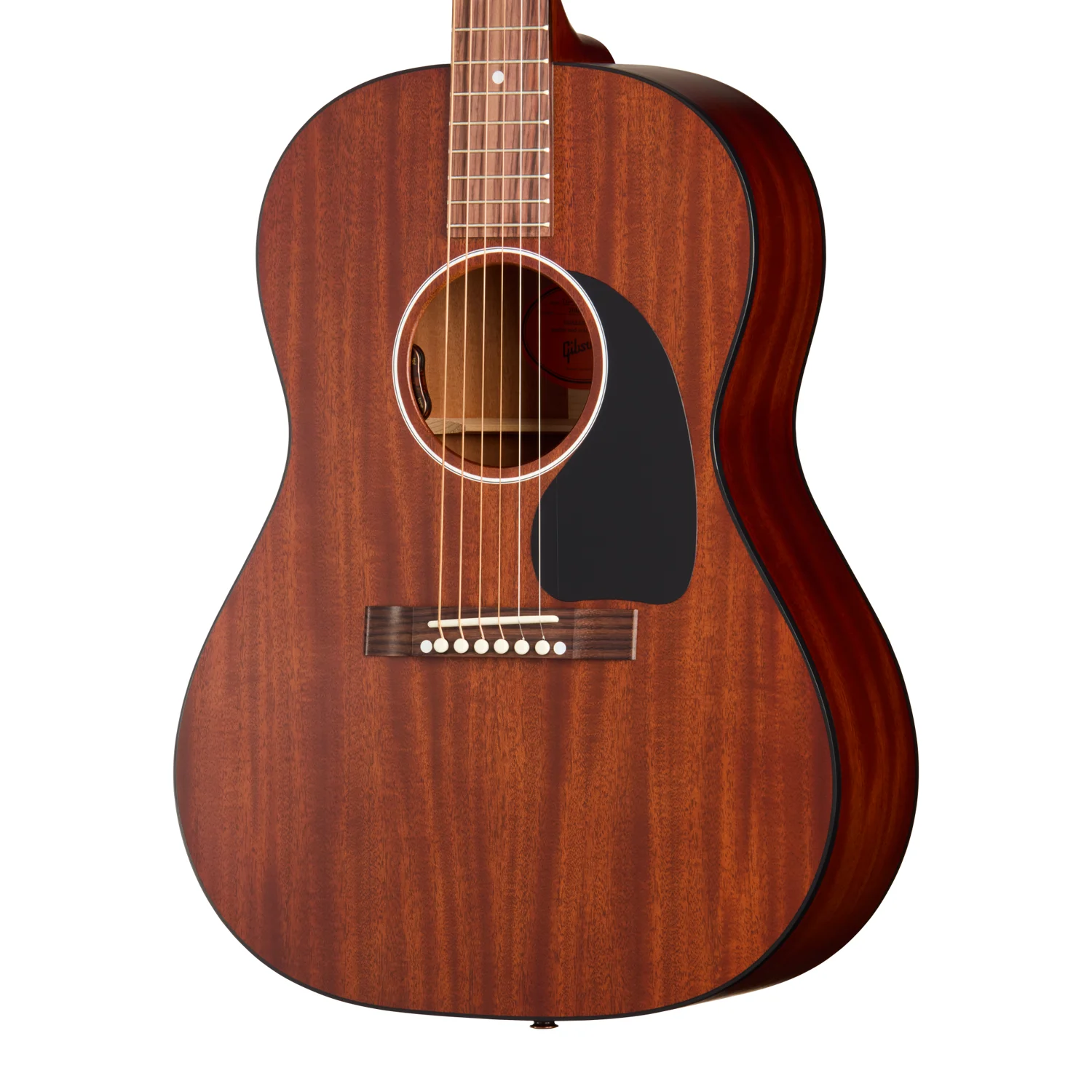 Vintage-inspirierte Gibson LG-2 All Mahogany mit schwarzer Schlagplatte