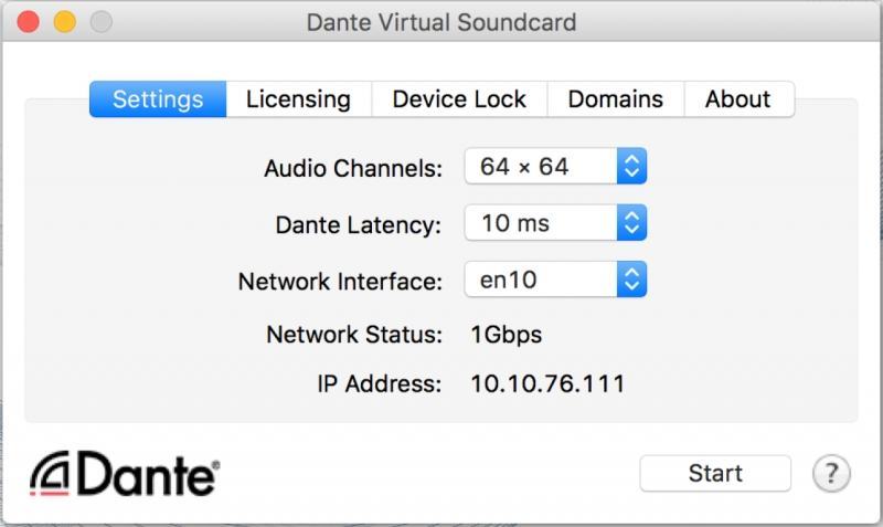 Dante Virtual Soundcard