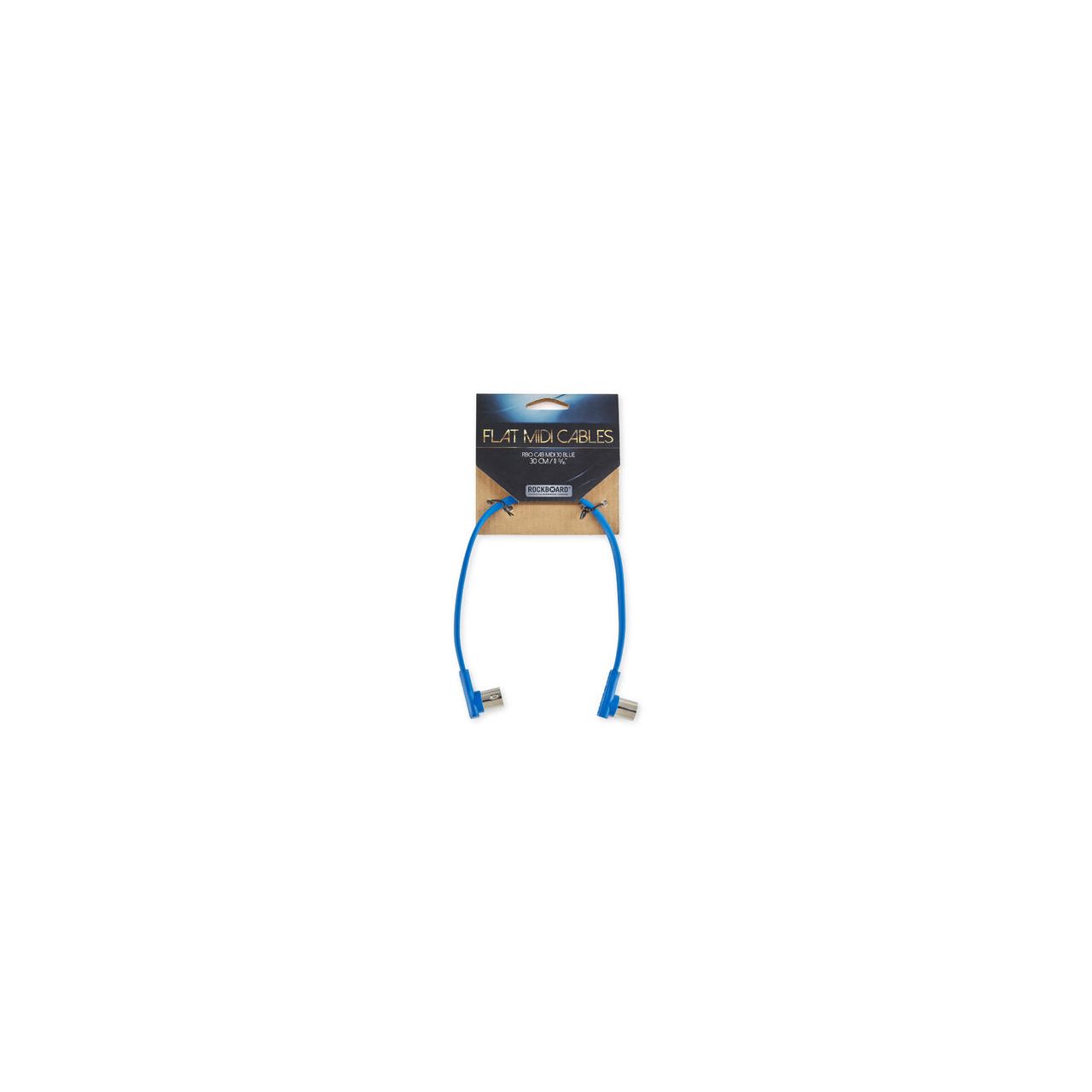 Flat MIDI Cable - 30 cm / 11 13/16" - Blue 