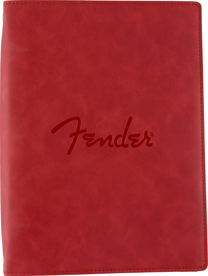 Fender Vegan Leather Music Note Book Dakota Red