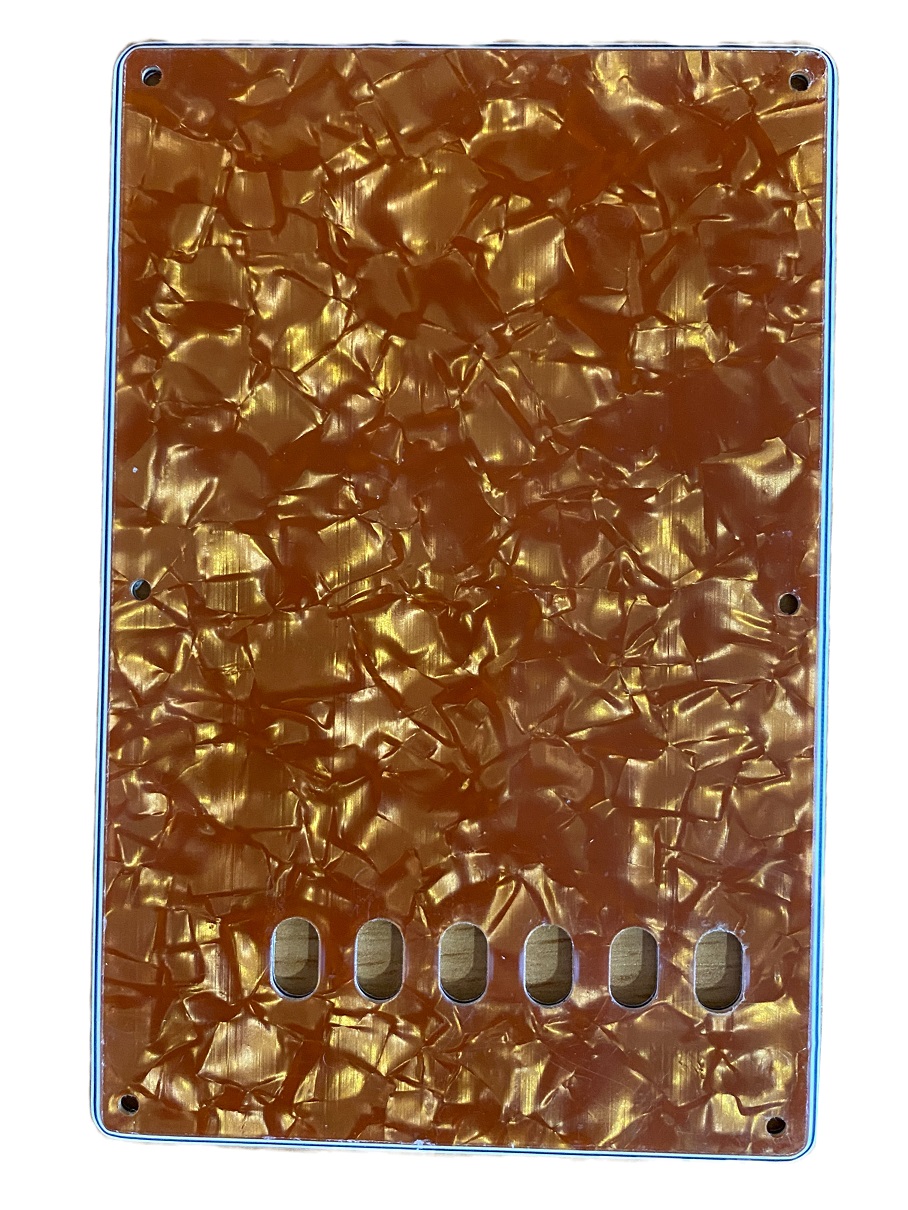 Gold Pearloid Backplate für Strat Style E-Gitarre