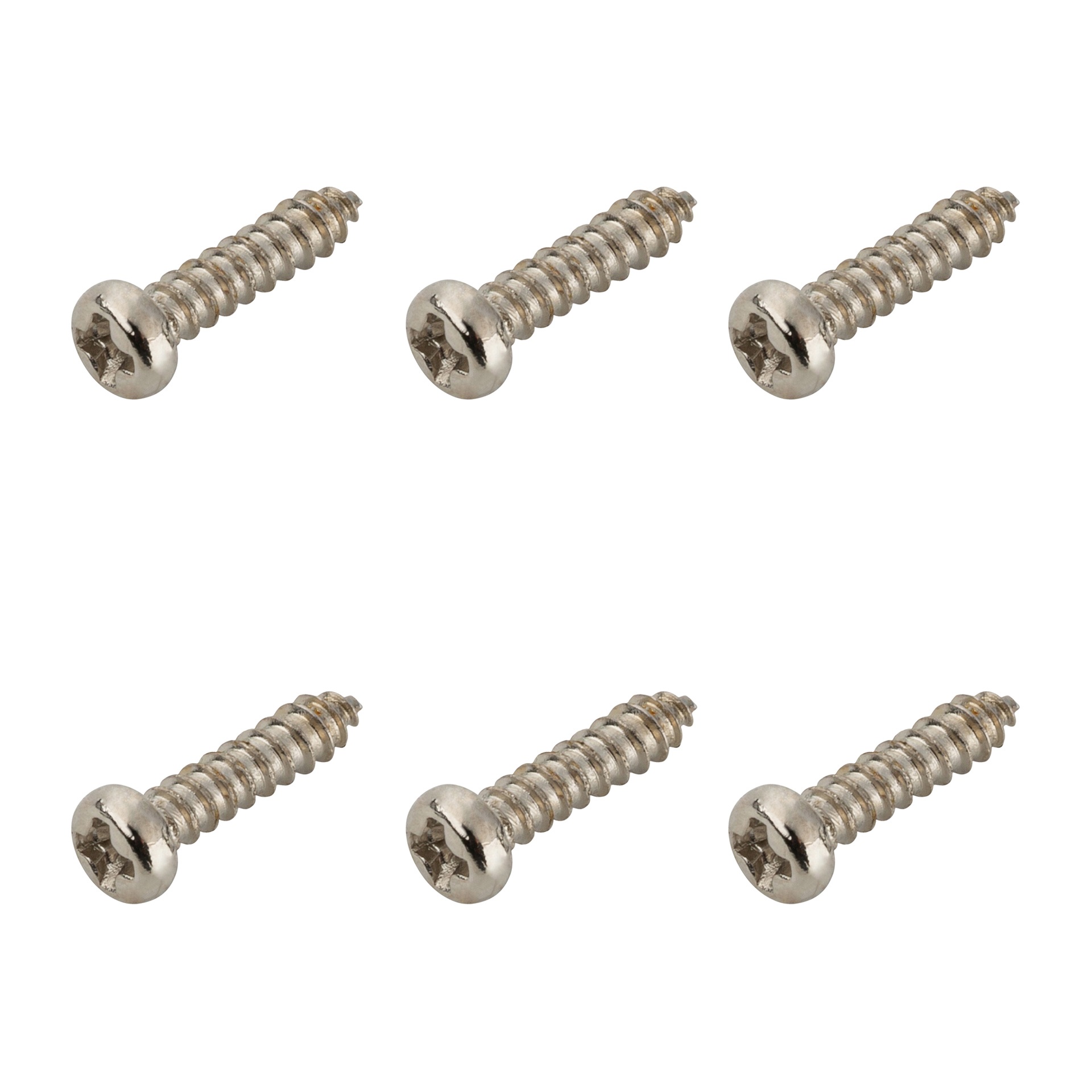 Wood Screw for Machine Heads 2.2 mm x 9.5 mm, 6 pcs., - Chrome