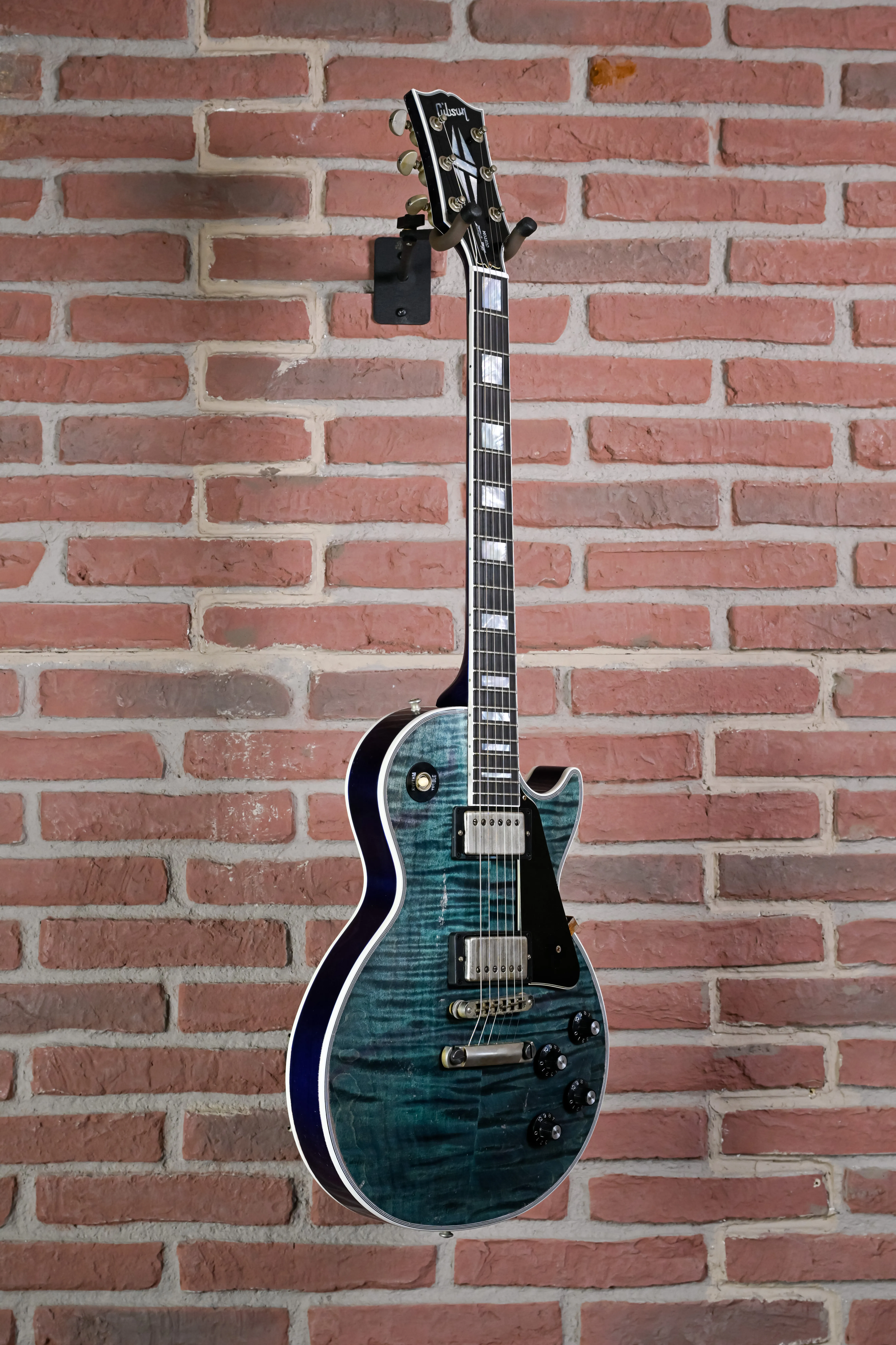 Les Paul Custom Nordic Blue Murphy Lab Heavy Aged Seitenansicht links