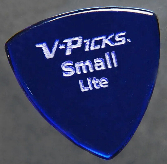 V-Pick Small Pointed Lite Pick blue