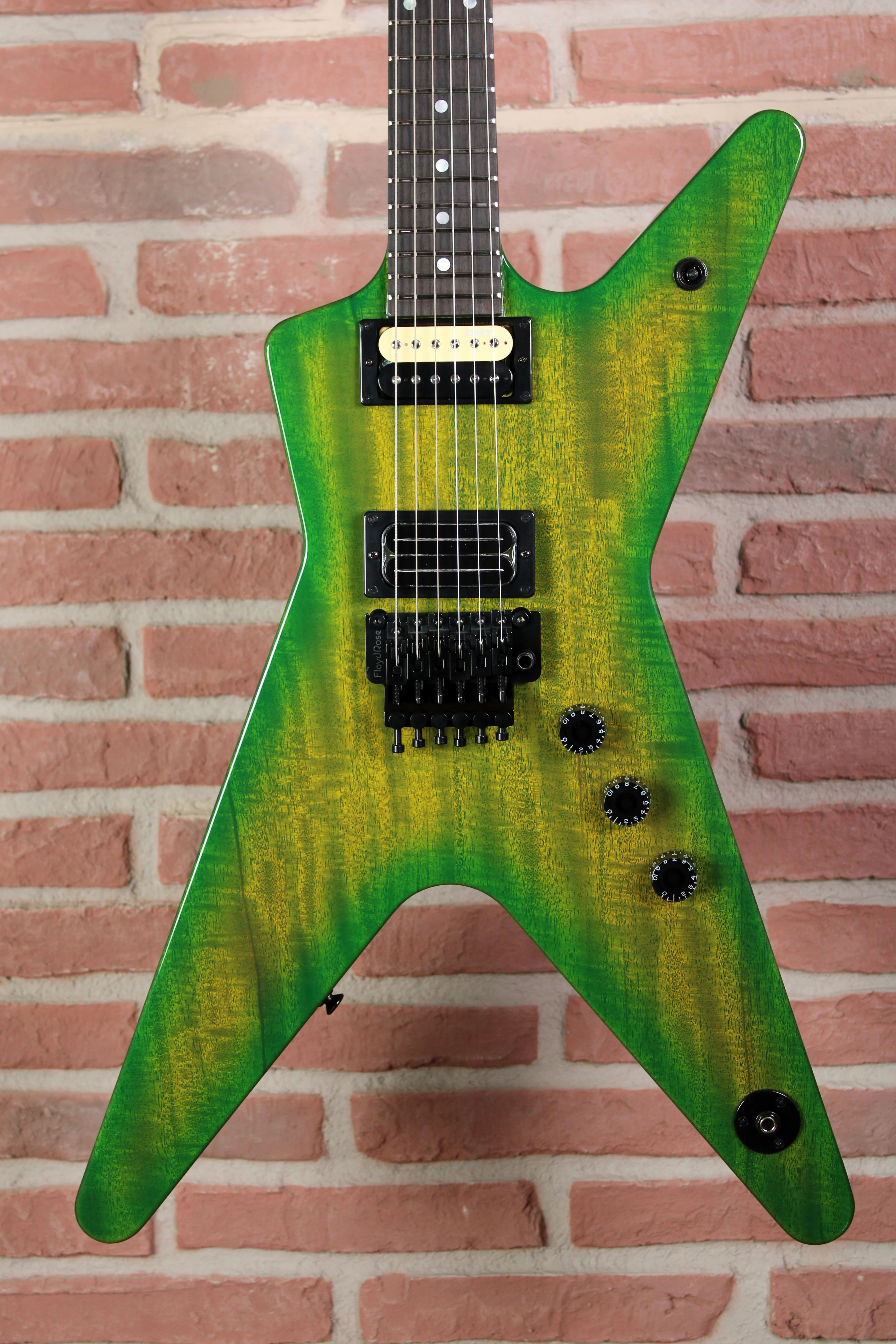 USA Custom Shop ML Floyd Mahogany Slime - Vorderseite des Gitarrenkorpus