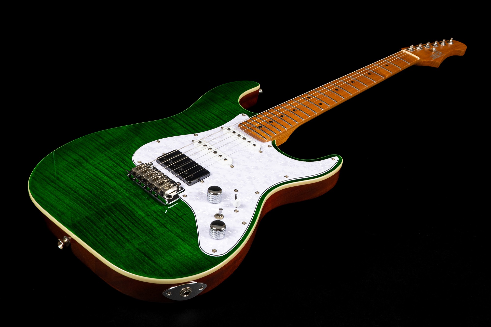JS-600 TGR E-Gitarre Transparent Green