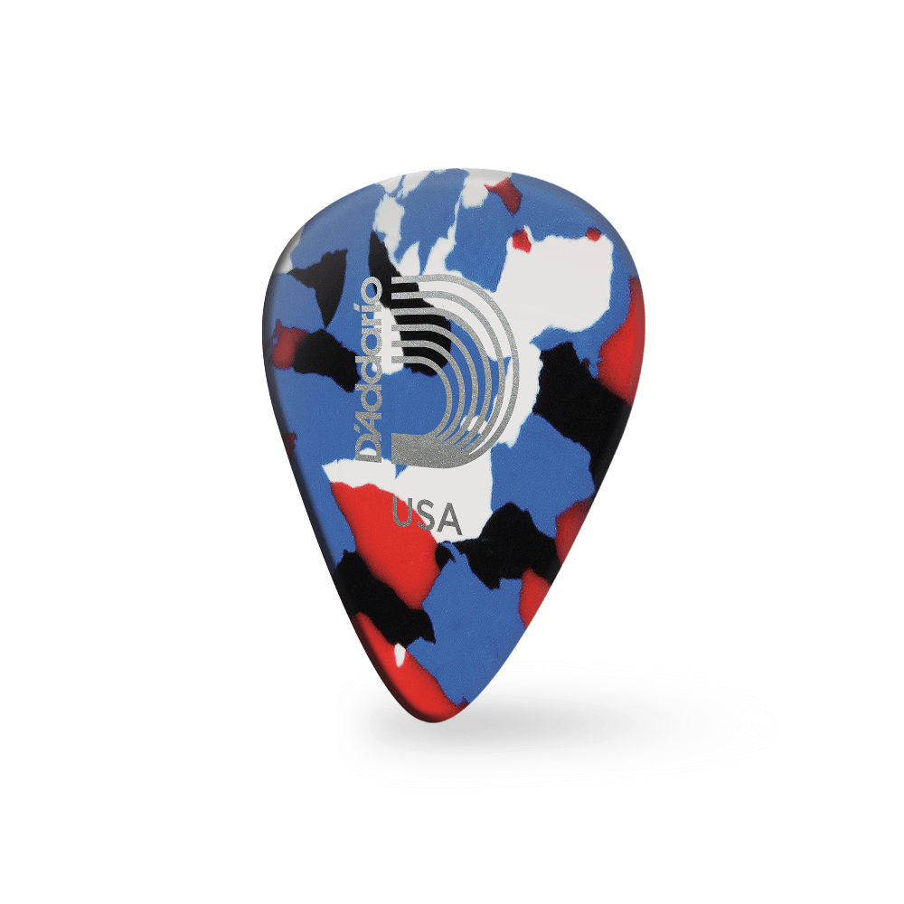 bunte Zelluloid-Gitarren-Picks, 10er-Packung, Extra Heavy