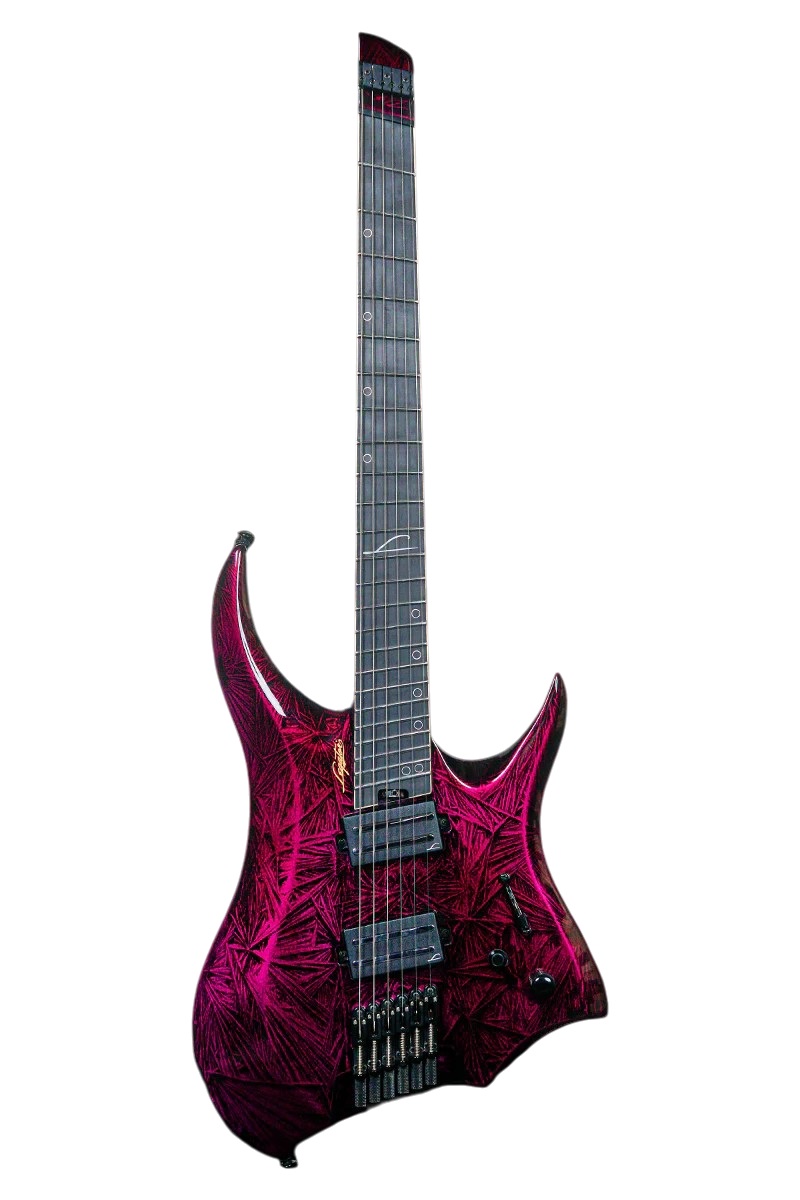Revenant 6-String Multiscale Headless E-Gitarre Gloss Purple Rain