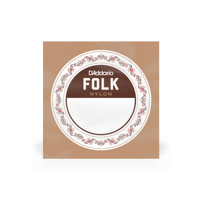 BEB031W Einzelsaite für Folkgitarre, Nylon, Kugelende, .031