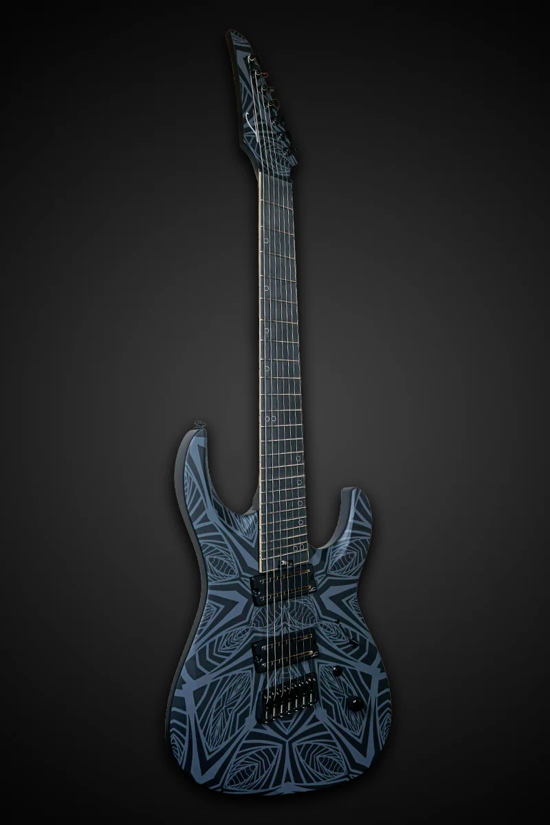 Ninja 7-String Multiscale E-Gitarre Ilya Black