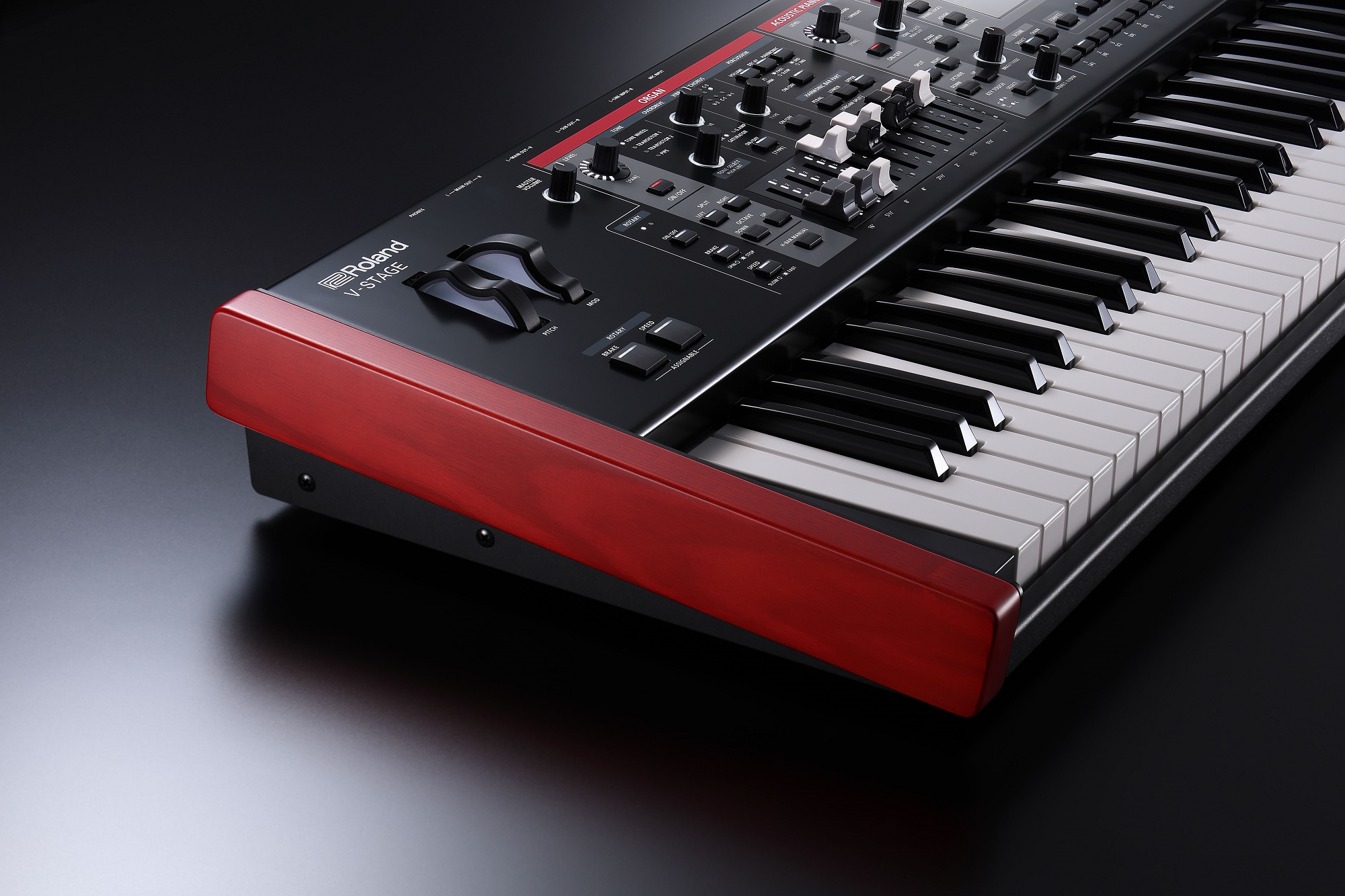 Roland V-Stage 76 Stage Keyboard im Studio – Perfekt für Aufnahmen und kreative Musikproduktionen