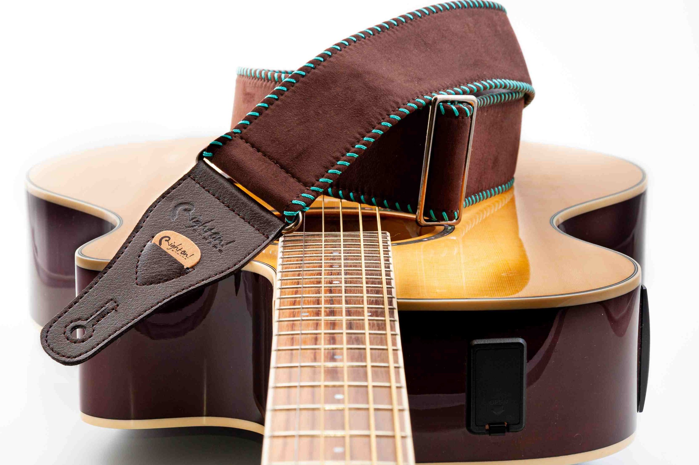 Yeehaw Brown Guitar Strap