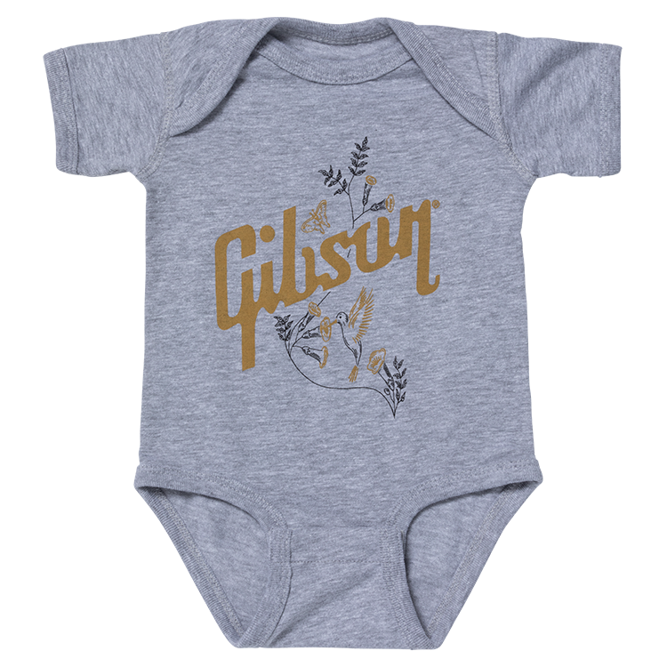 Hummingbird Onesie (Gray) 3/6 Monate