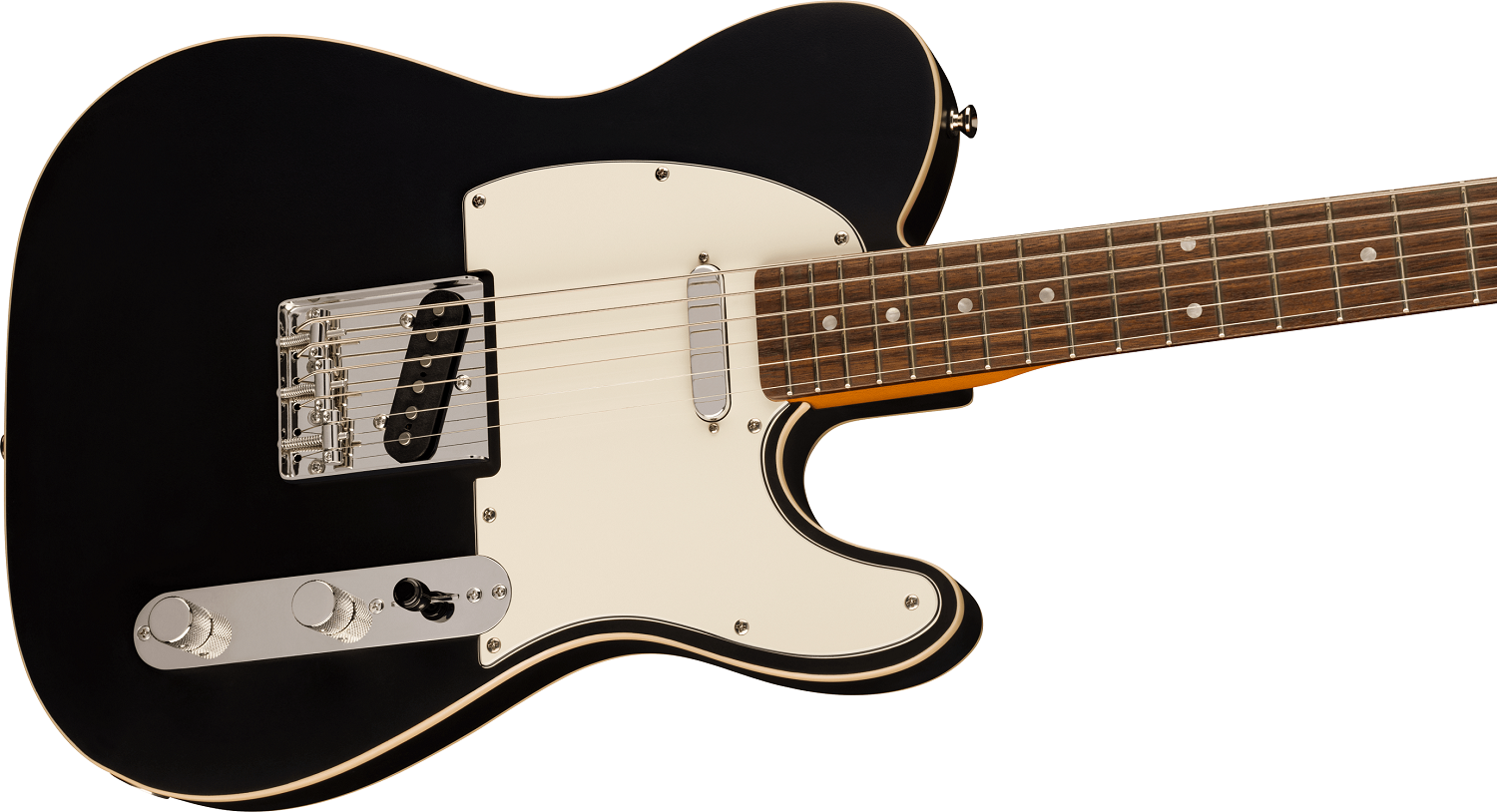 Classic Vibe Baritone Custom Telecaster®, Parchment Pickguard, Satin Black