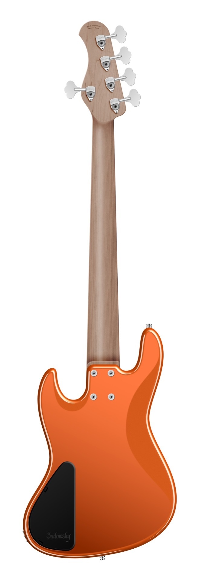 MetroExpress 21-Fret Vintage M Bass, 5-String - Solid Candy Apple Orange Metallic High Polish (B-Sto