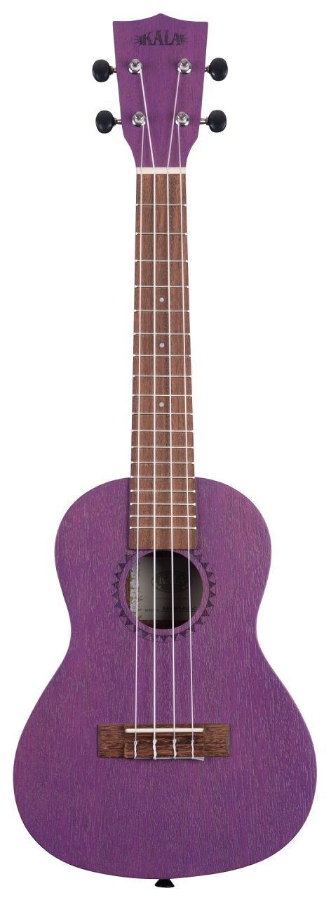 KA-MRT-PUR-C - Royal Purple Watercolor Meranti Concert Ukulele