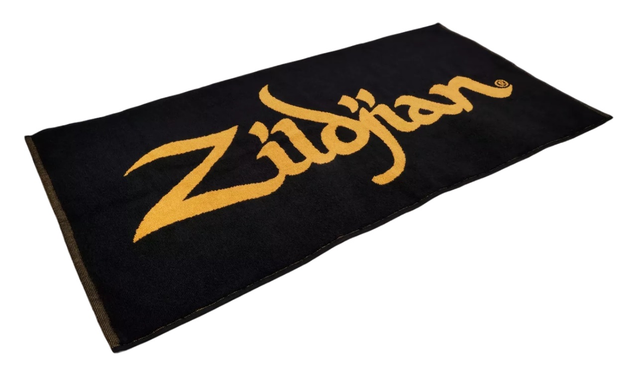Handtuch, schwarz-gold, Logo Handtuch, schwarz-gold, Logo