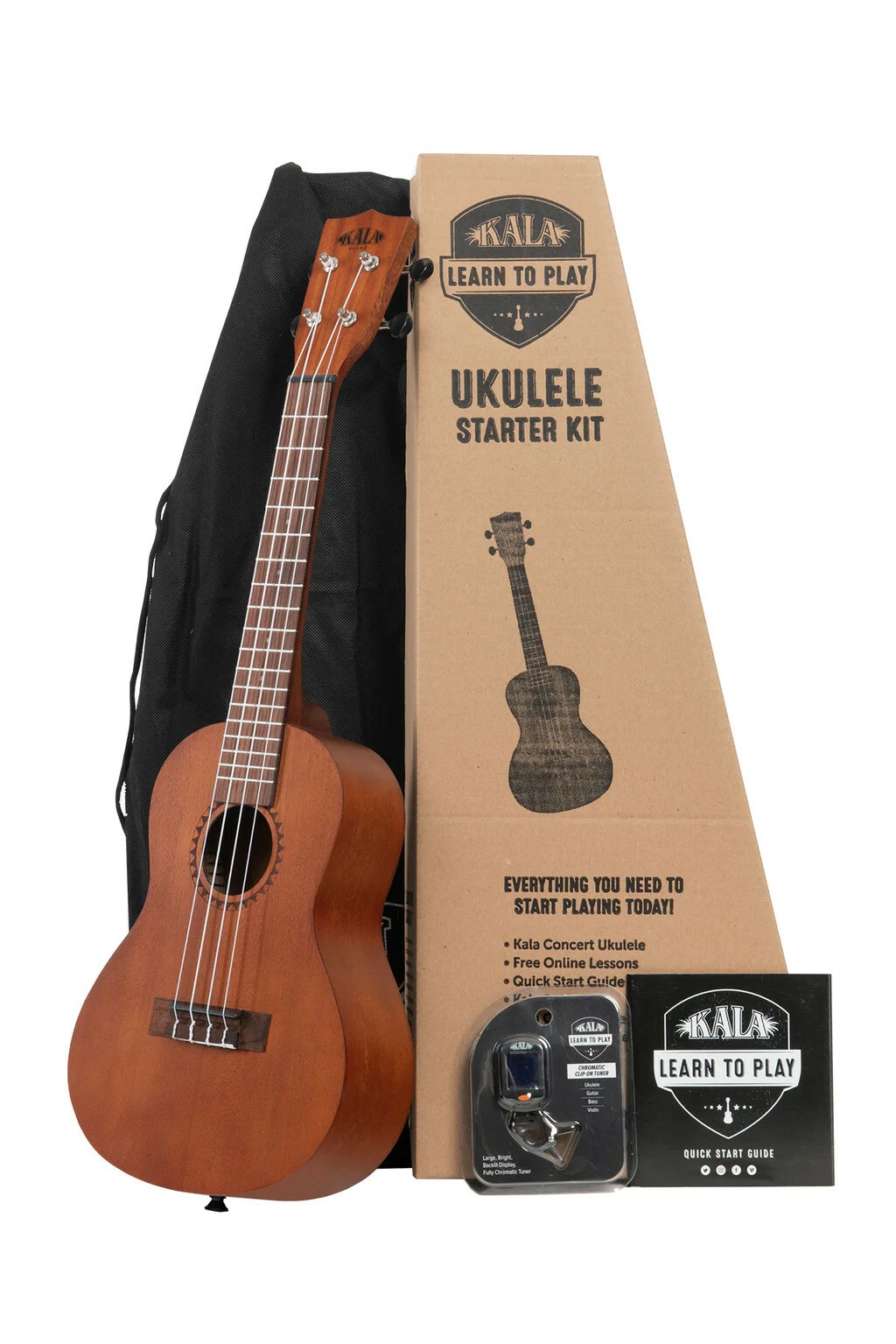 KALA-LTP-C Learn To Play Concert Ukulele Starter Kit