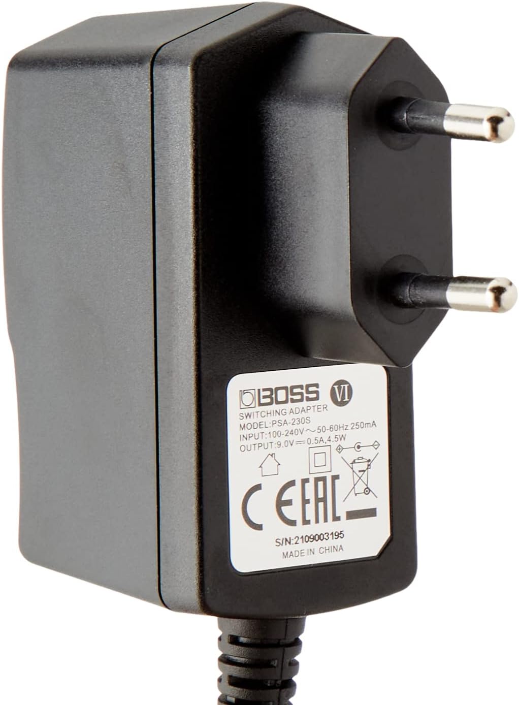 Boss Netzteil mit EU-Stecker – passend für Roland Effektgeräte und Boss Pedale