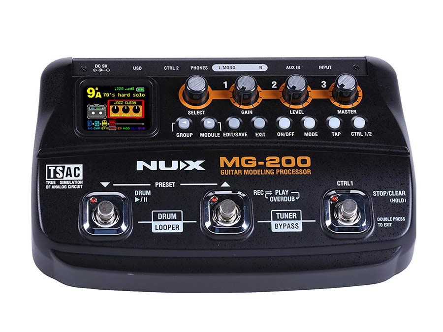 MG-200 Multi-Effects Amp-Modeling Pedal with Loop-Station and Drum Machine