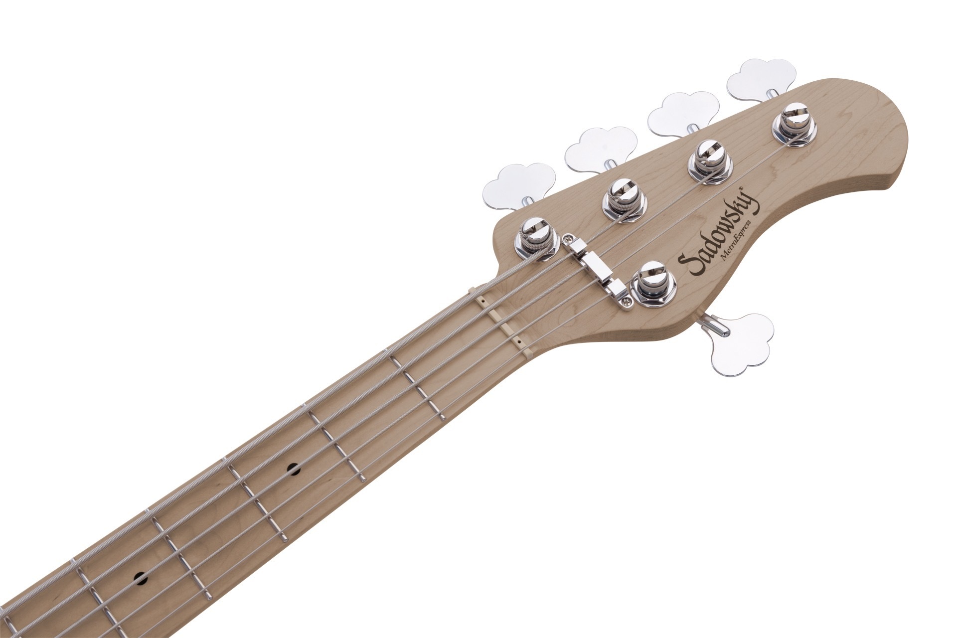 MetroExpress 21-Fret Hybrid P/J Bass, Roasted Maple Fingerboard, 5-String - Solid Olympic White High