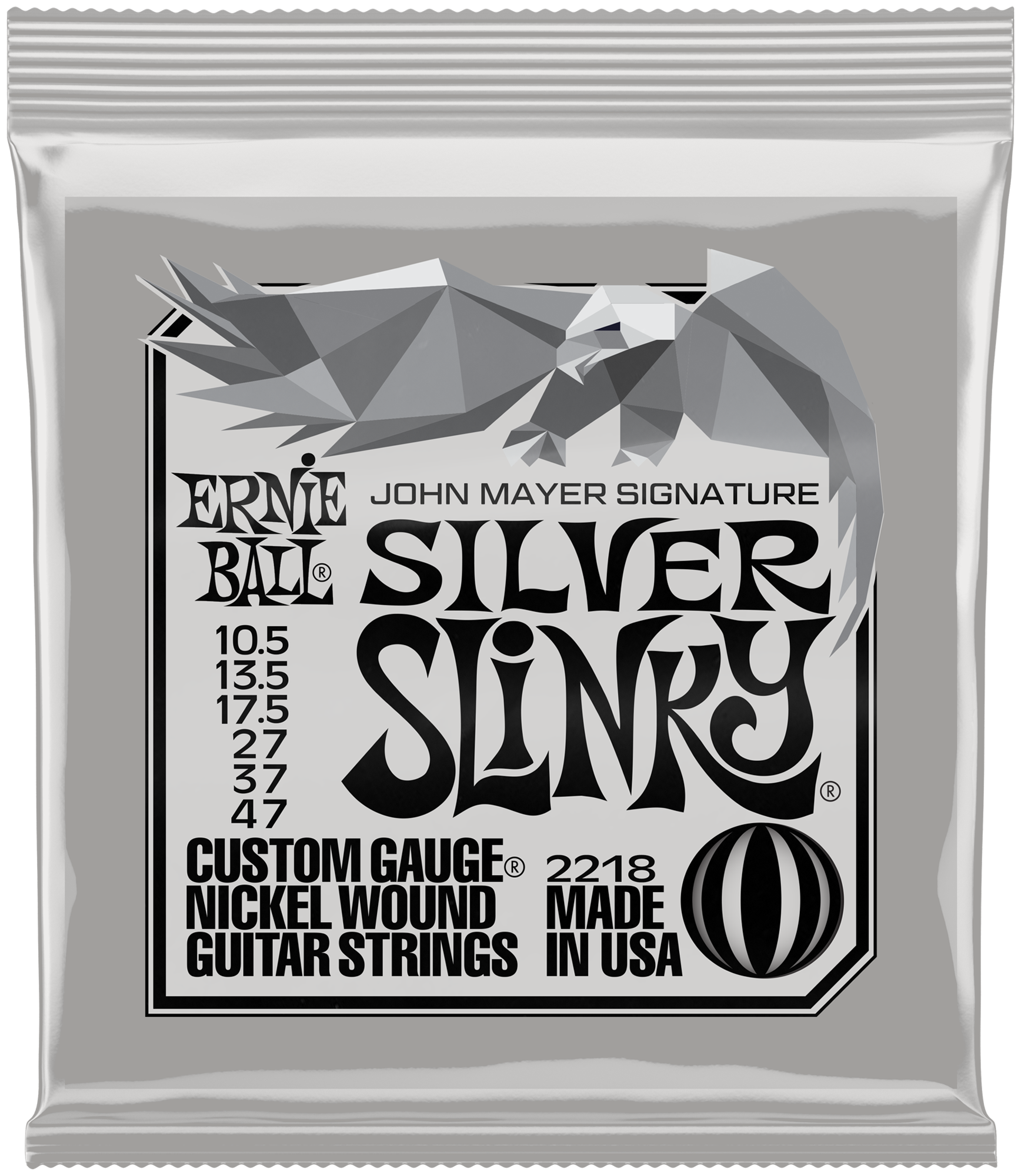 EB2218  Slinky Nickel, John Mayer Silver Signature .010,5-.047