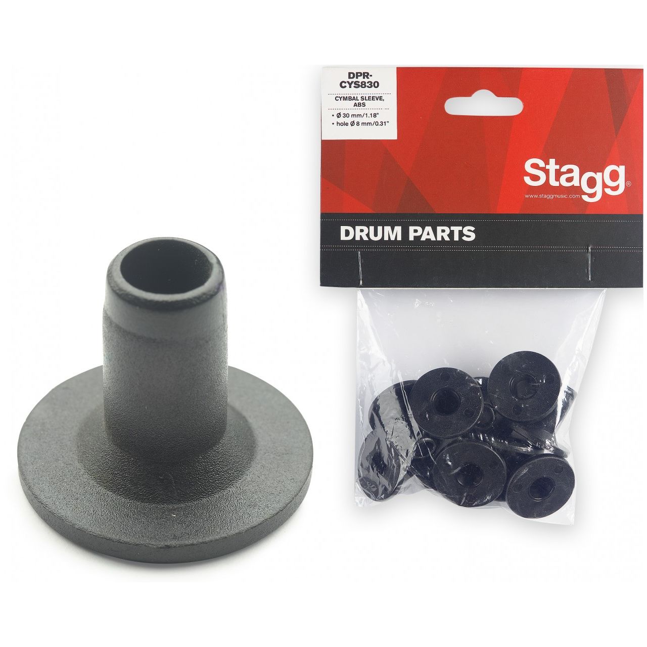 DPR-CYS830 Kunststoffhülse 8mm 10er Pack