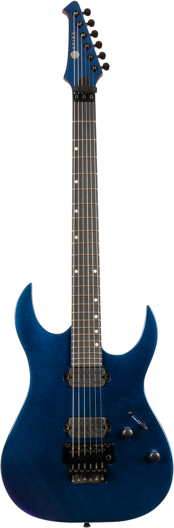 Spira S-420 CHM – E-Gitarre im Double-Cut-Design mit Satin Charcoal Metallic-Finish