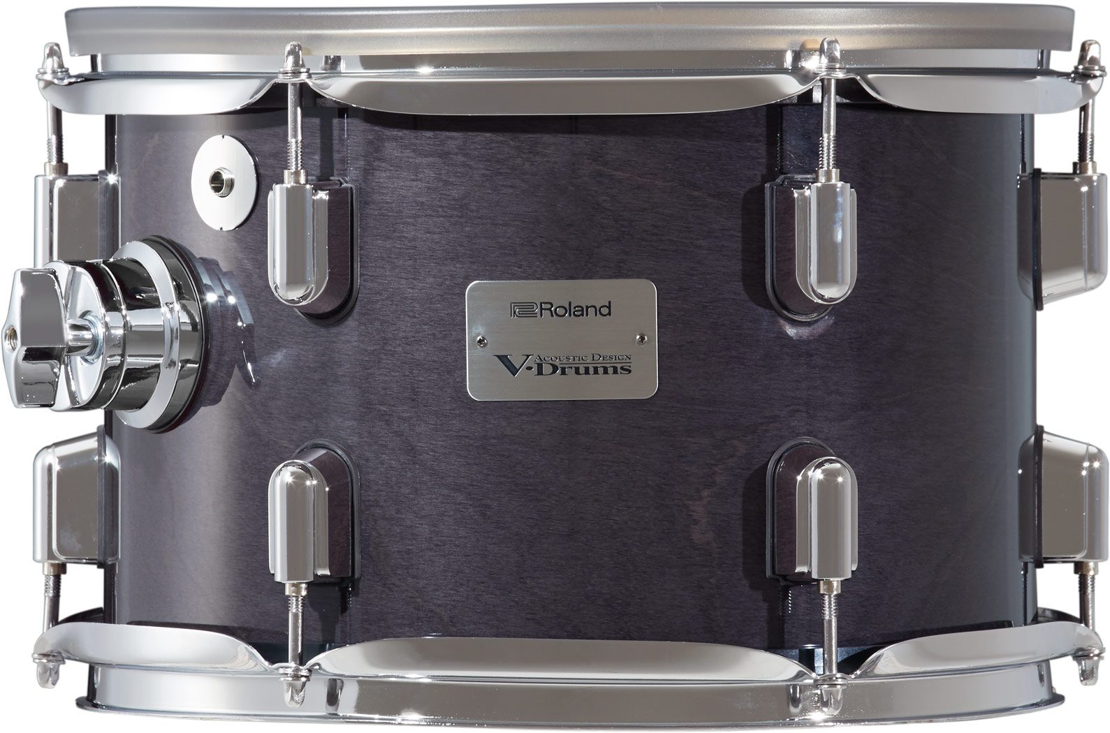 1034160_7 Roland PDA100 Gloss Ebony Tom Pad – 10 Zoll Tom mit schwarzem Hochglanz-Holzkessel