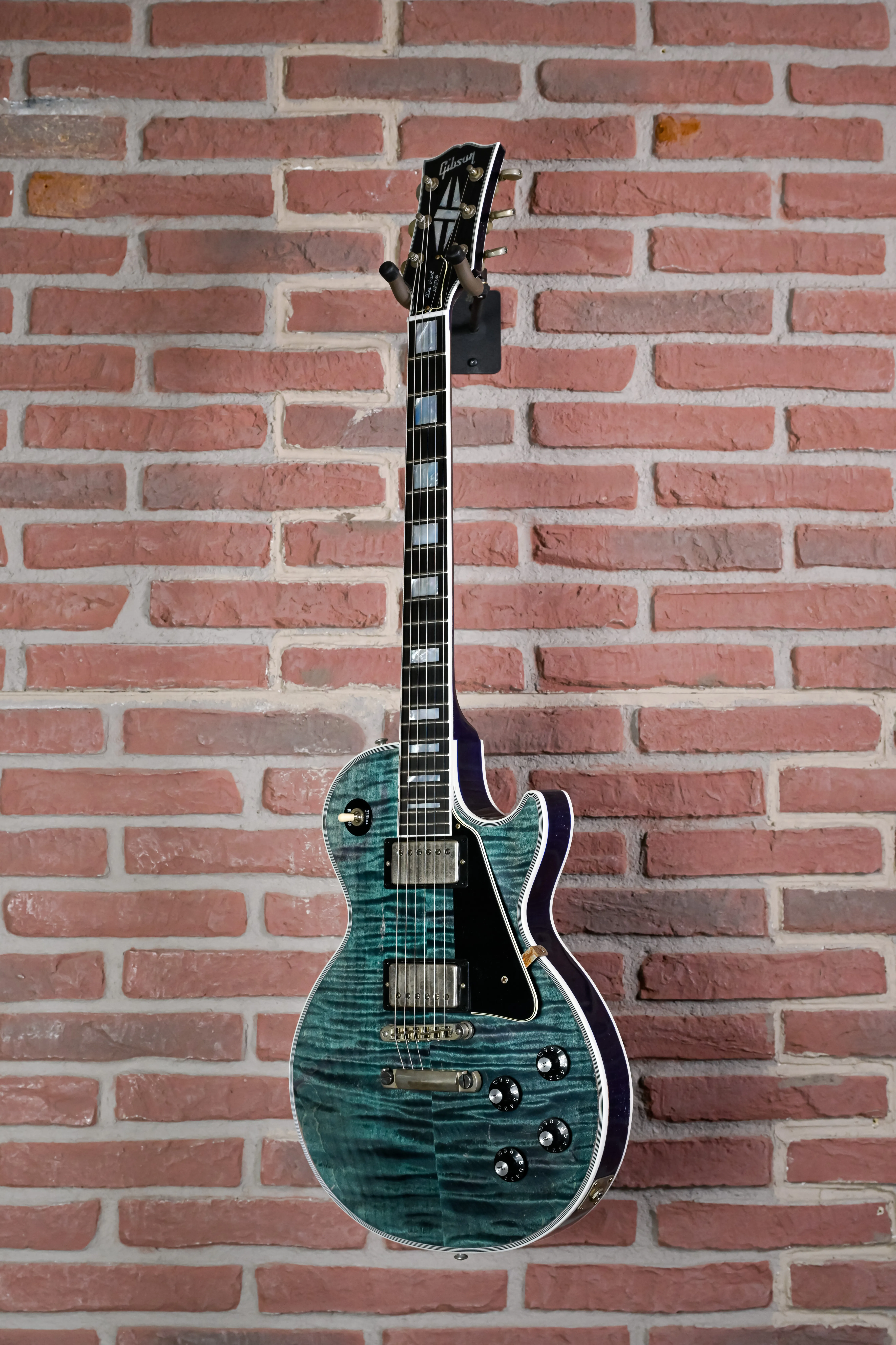 Les Paul Custom Nordic Blue Murphy Lab Heavy Aged Seitenansicht rechts