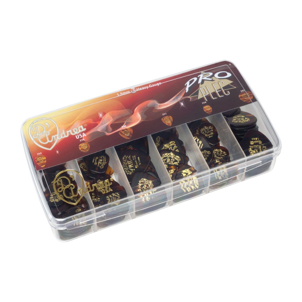 Pro Plec Picks - Assorted Shapes (PRO-6), 144 pcs Pick Kit, 1.50 mm, Shell