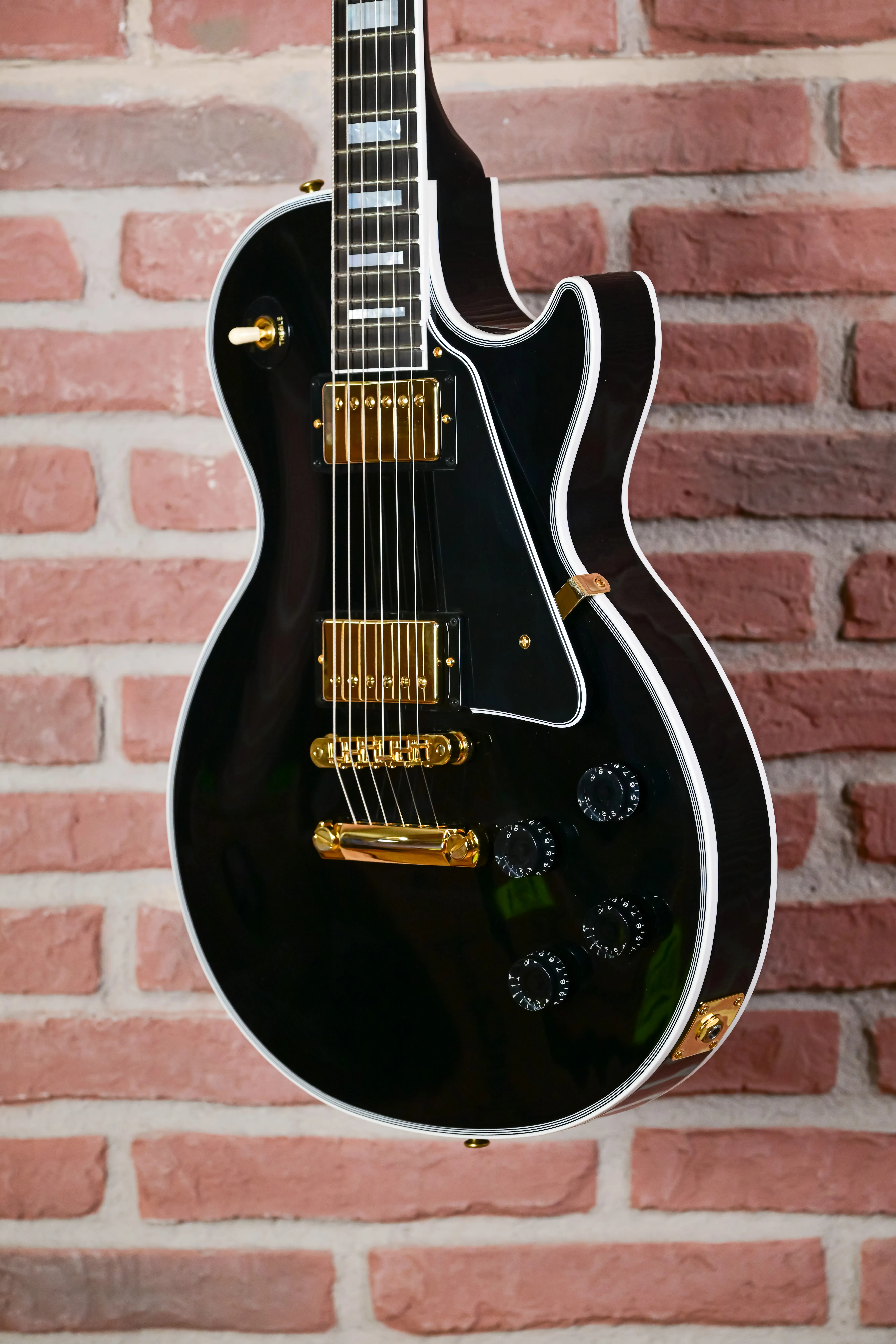 Les Paul Custom 25 1/2 Scale Ebony Gloss Gold Hardware