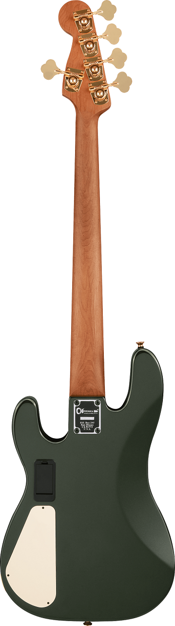 Pro-Mod San Dimas® Bass JJ V, Caramelized Maple Fingerboard, Lambo Green Metallic