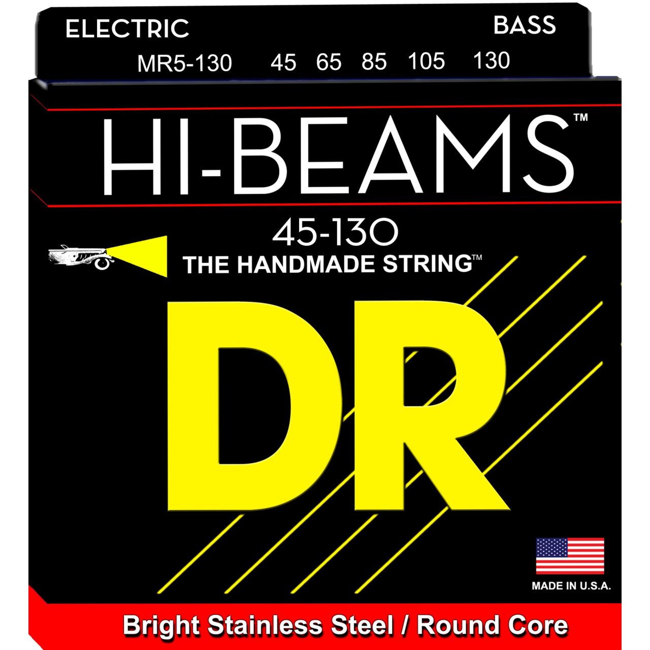 HI-BEAM - Bass String Set, 5-String, Medium, .045-.130