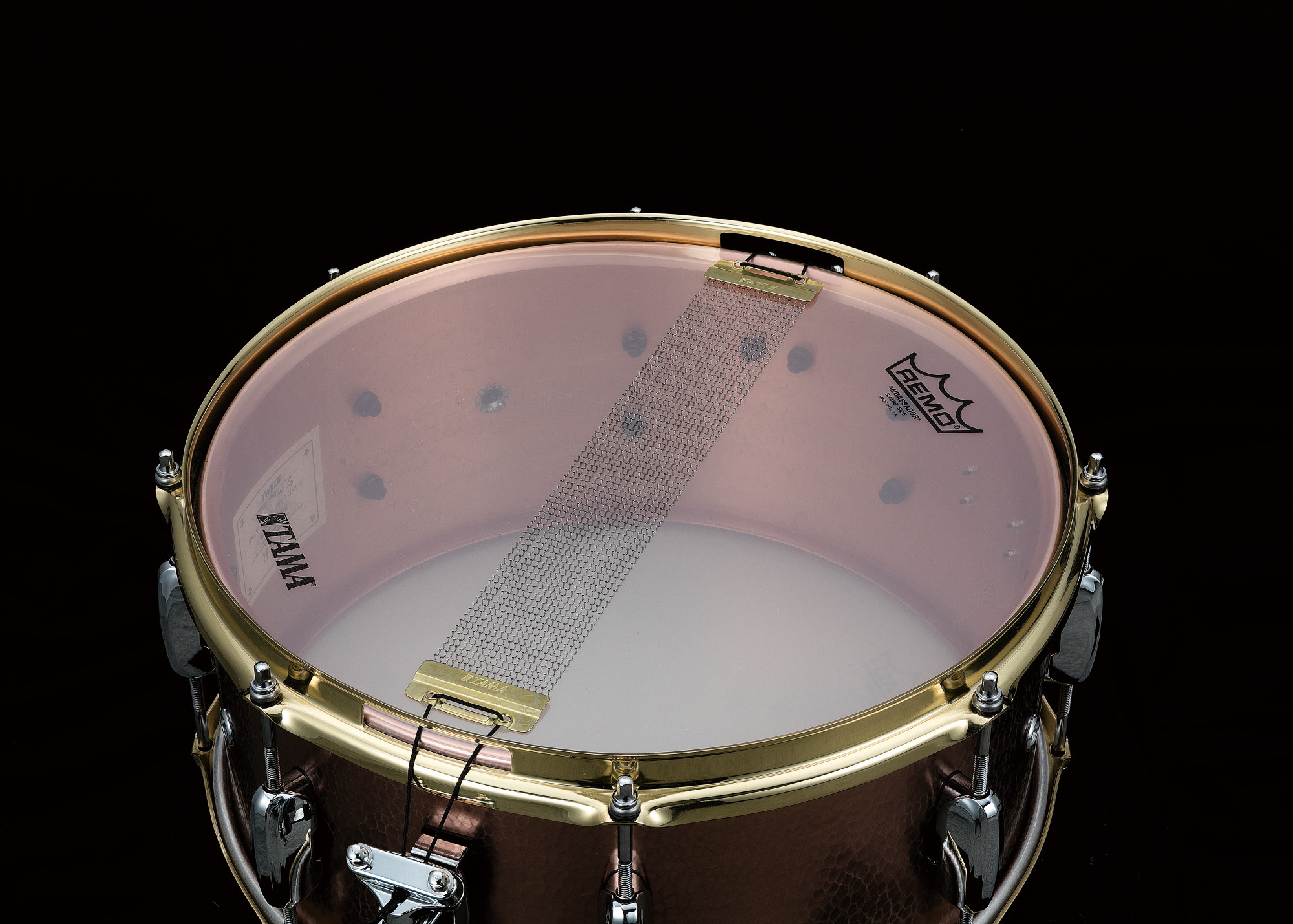 14" x 6,5" Reserve Hand Hammered Copper Snaredrum