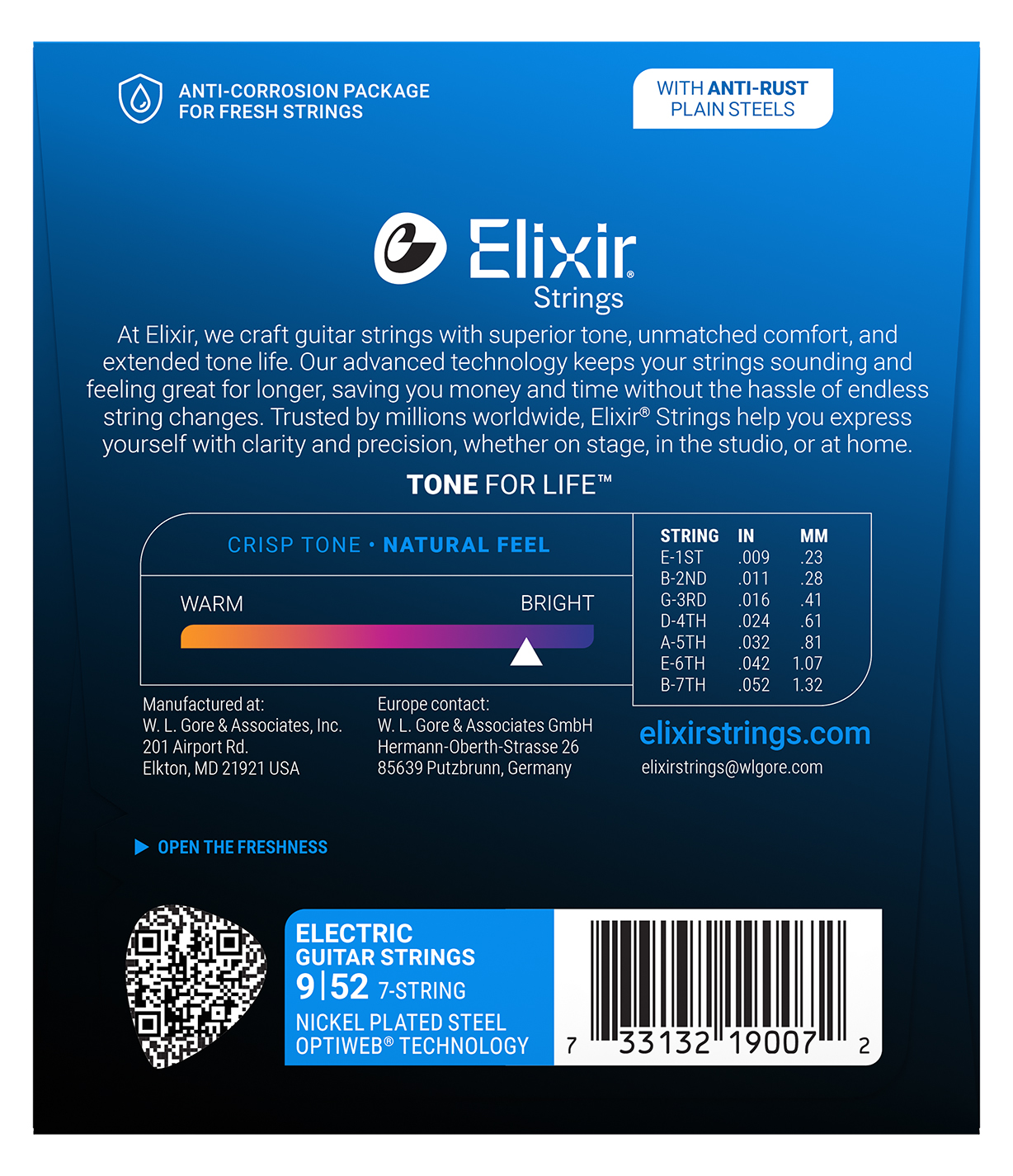 19007 Optiweb Electric 7-String 09-52  Super Light