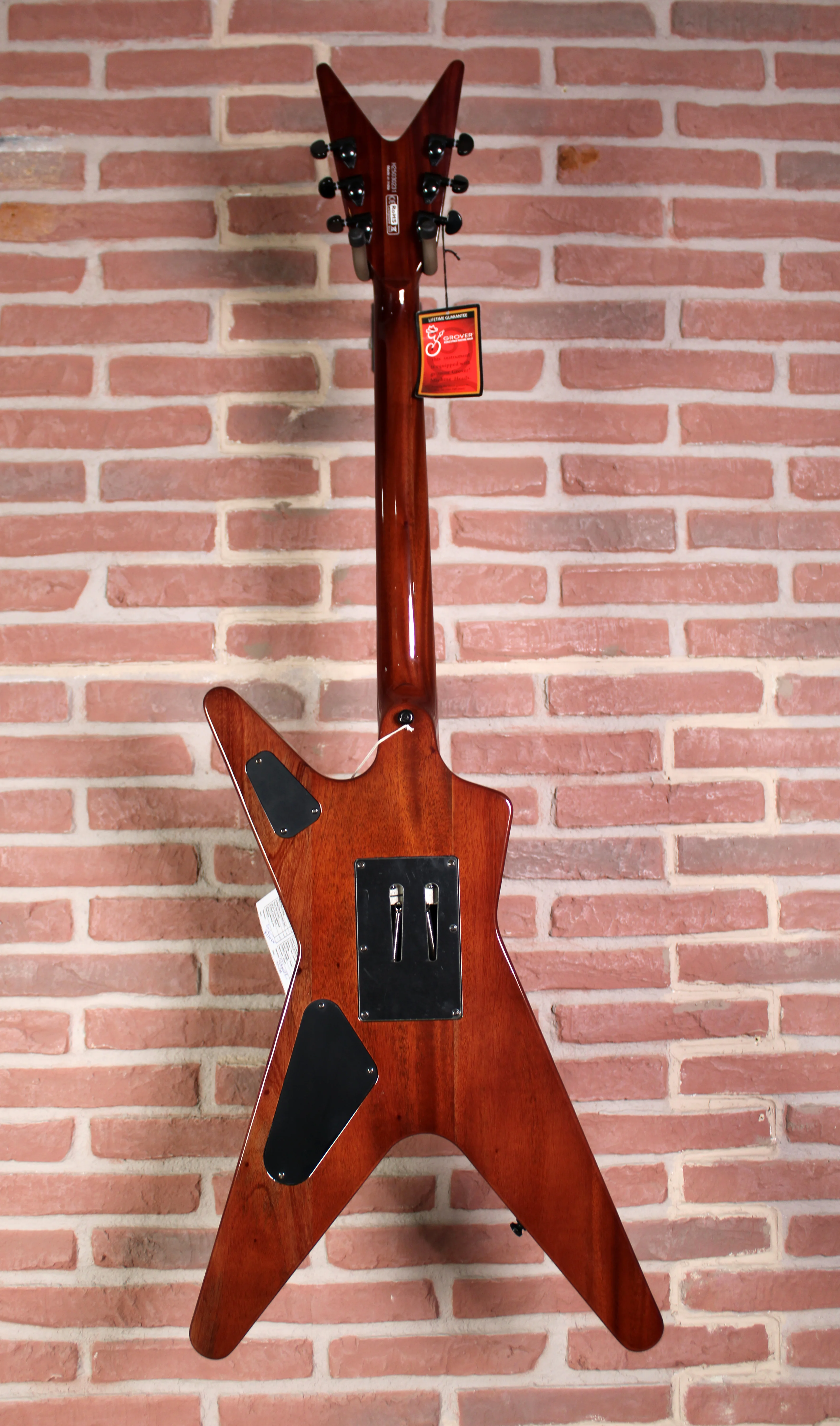 ML 79 Floyd Flame Top Duncans Slime -Rückseite des Gitarrenkorpus