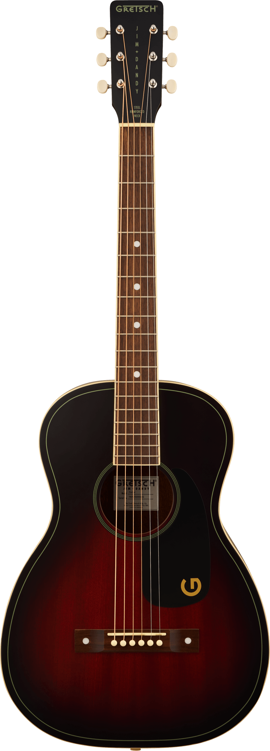 Jim Dandy Parlor Deep Cherry Burst