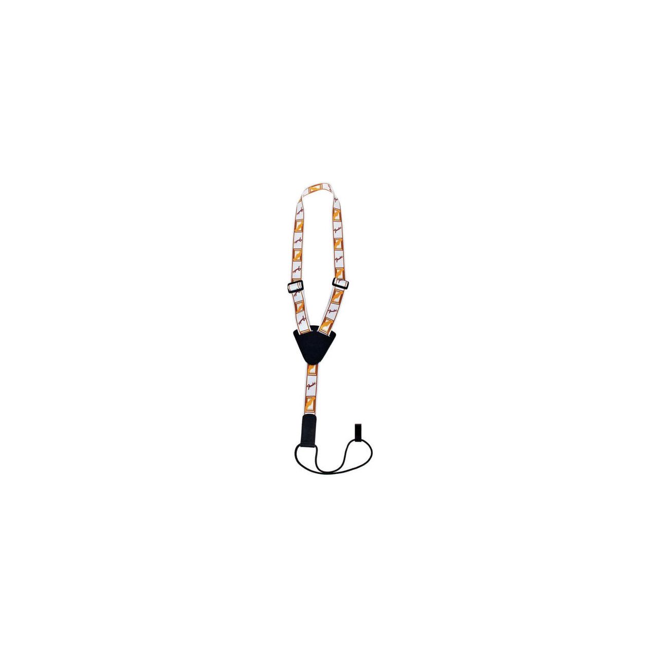 Mono Ukulele Strap, White/Brown/Yellow