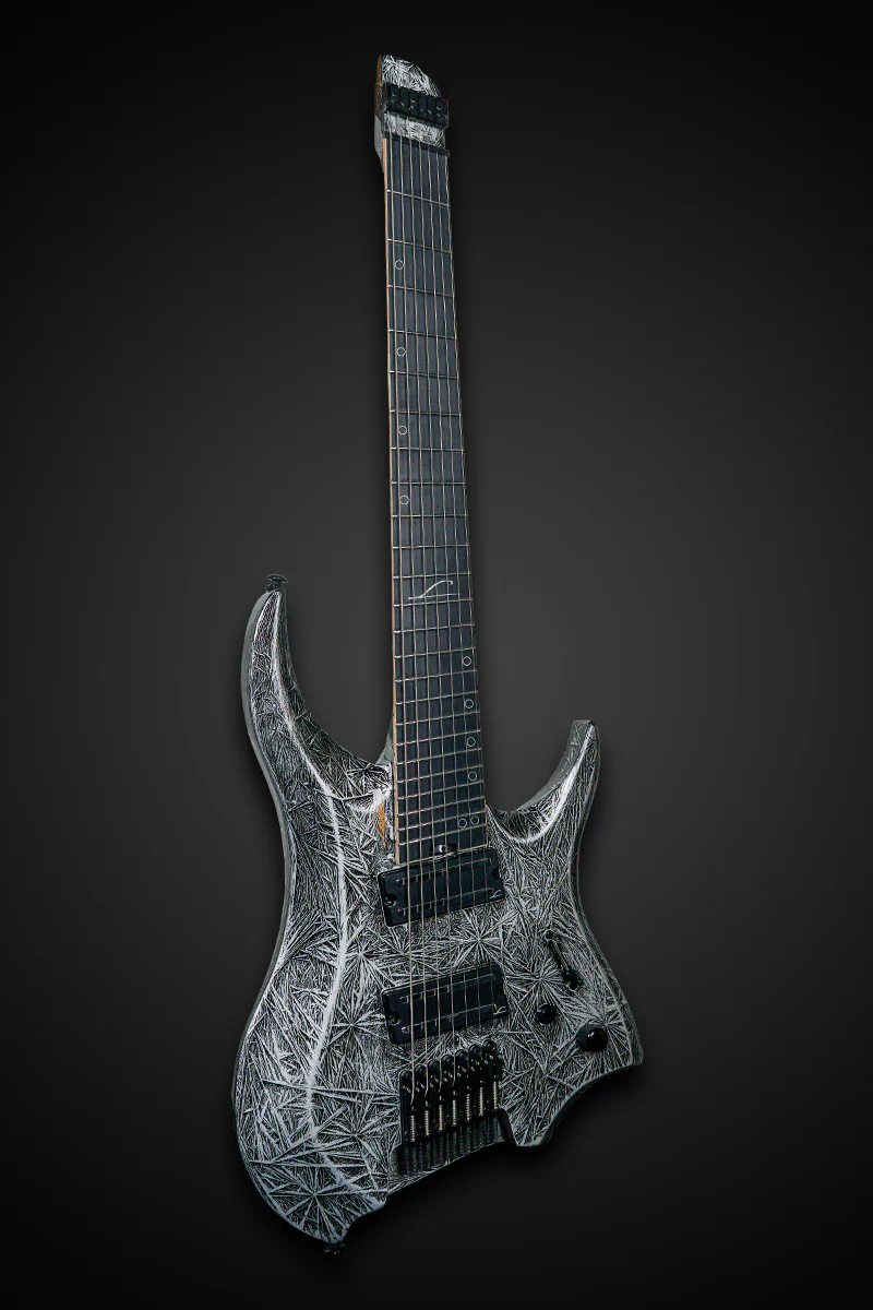 Revenant 7-String Multiscale Headless E-Gitarre Gloss Black Ice