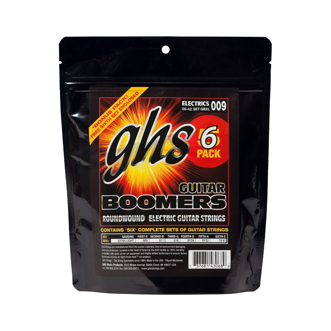 Boomers GBXL Extra Light 009-042 6-Pack