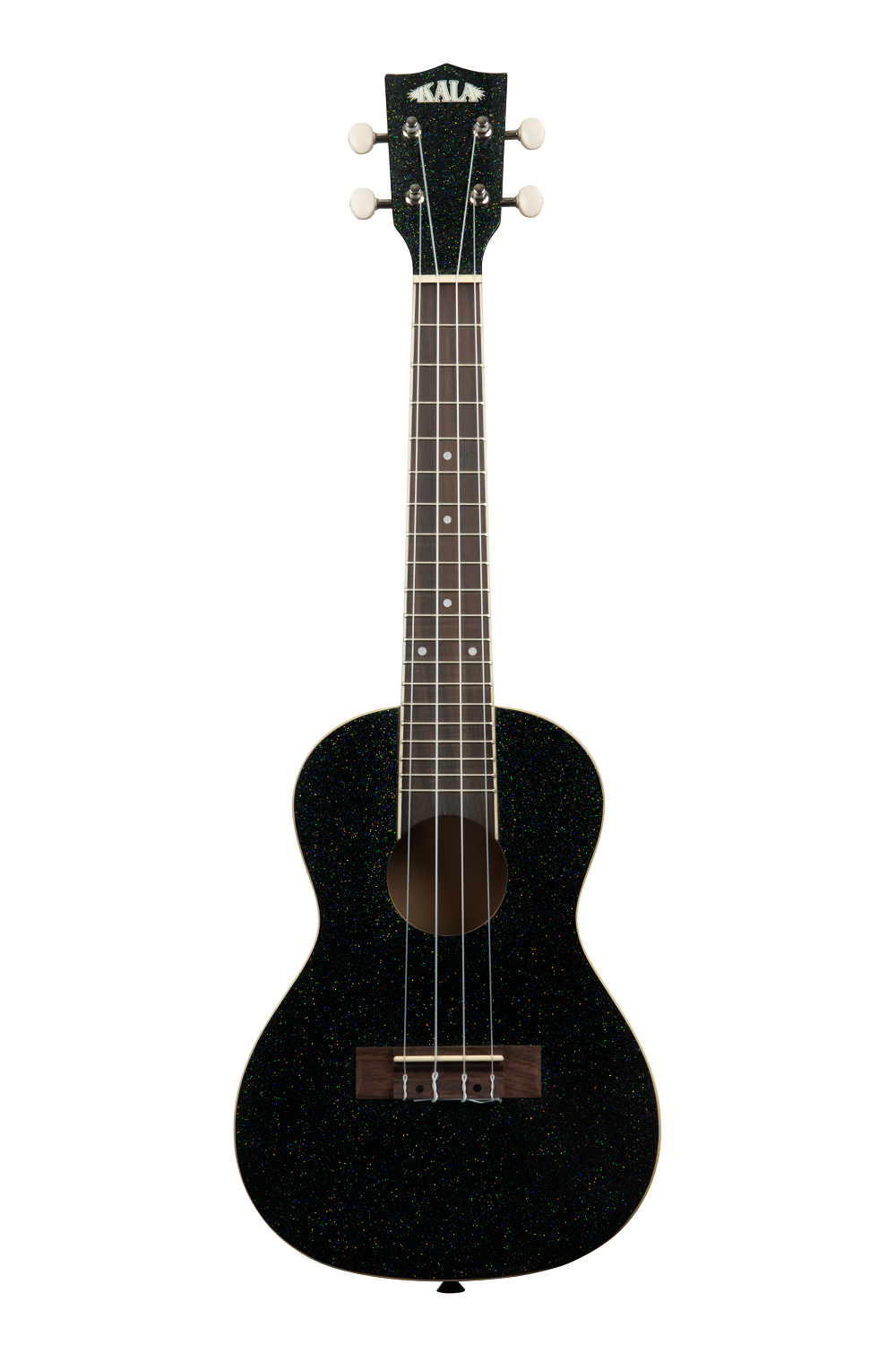 KA-SPRK-BLACK Galaxy  Black Sparkle Concert Ukulele with Bag