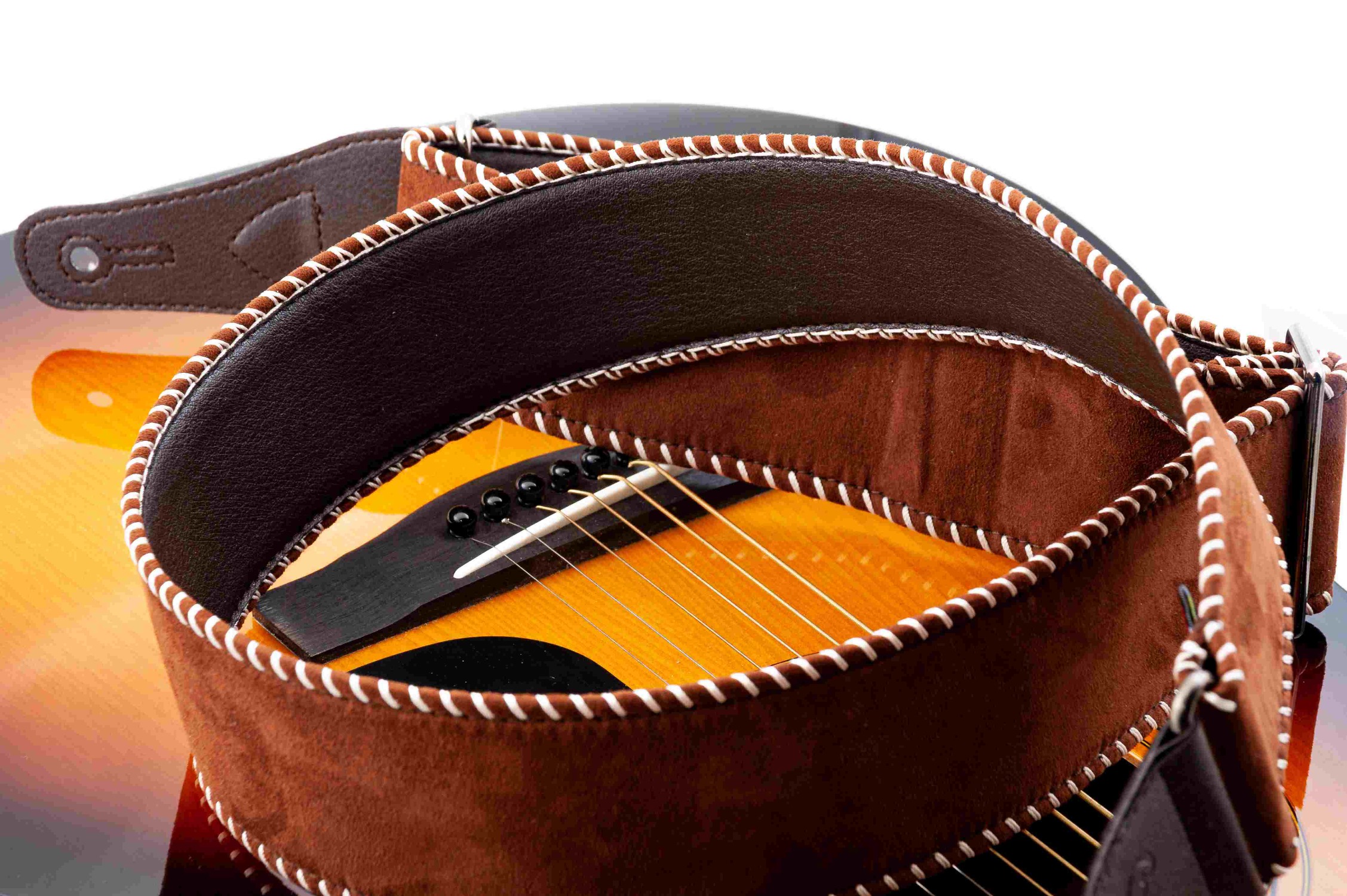 Yeehaw Light Brown Guitar Strap