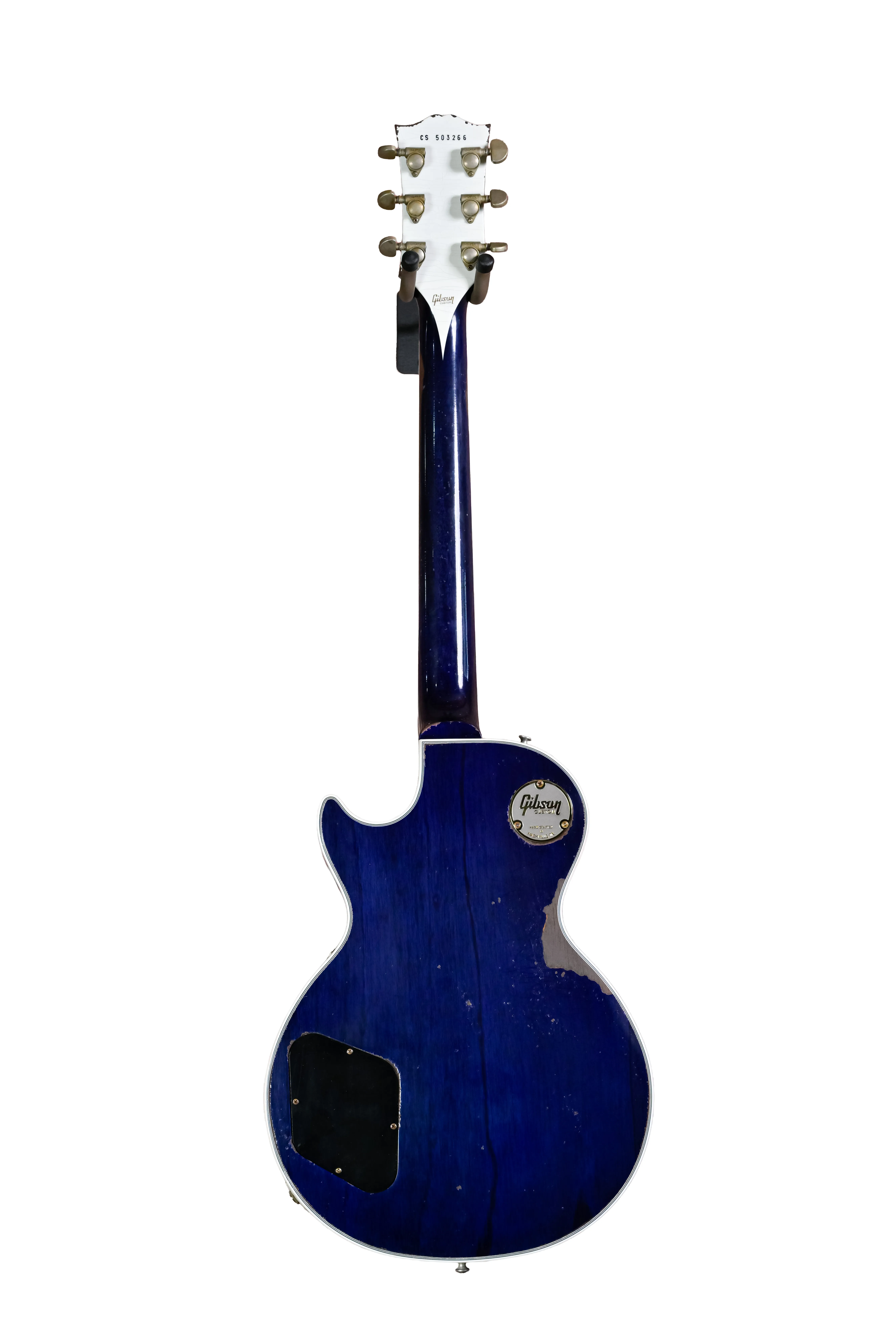 Les Paul Custom Nordic Blue Murphy Lab Heavy Aged Hinteransicht