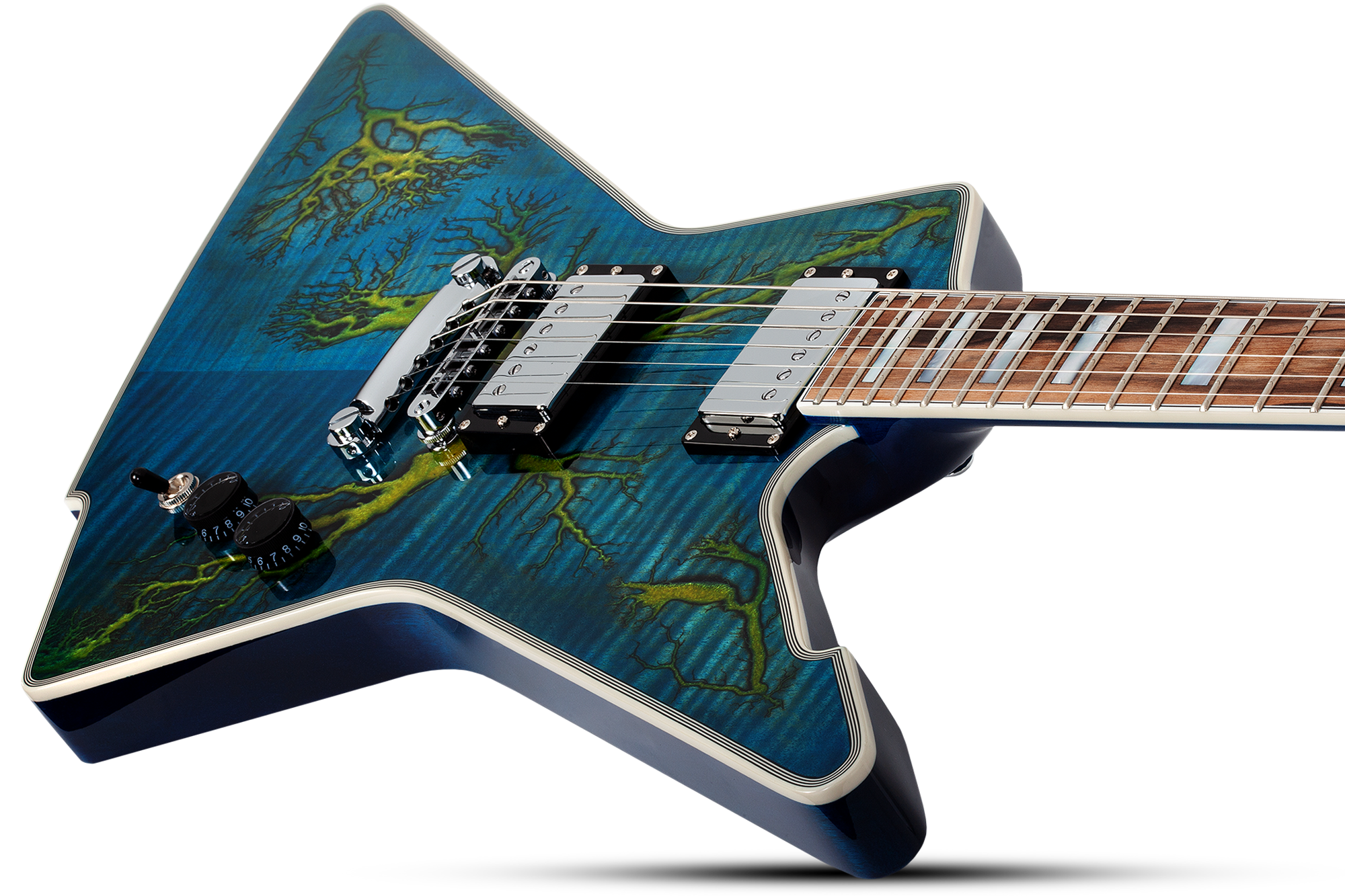 E-1 Electro Resin Transparent Blue E-Gitarre