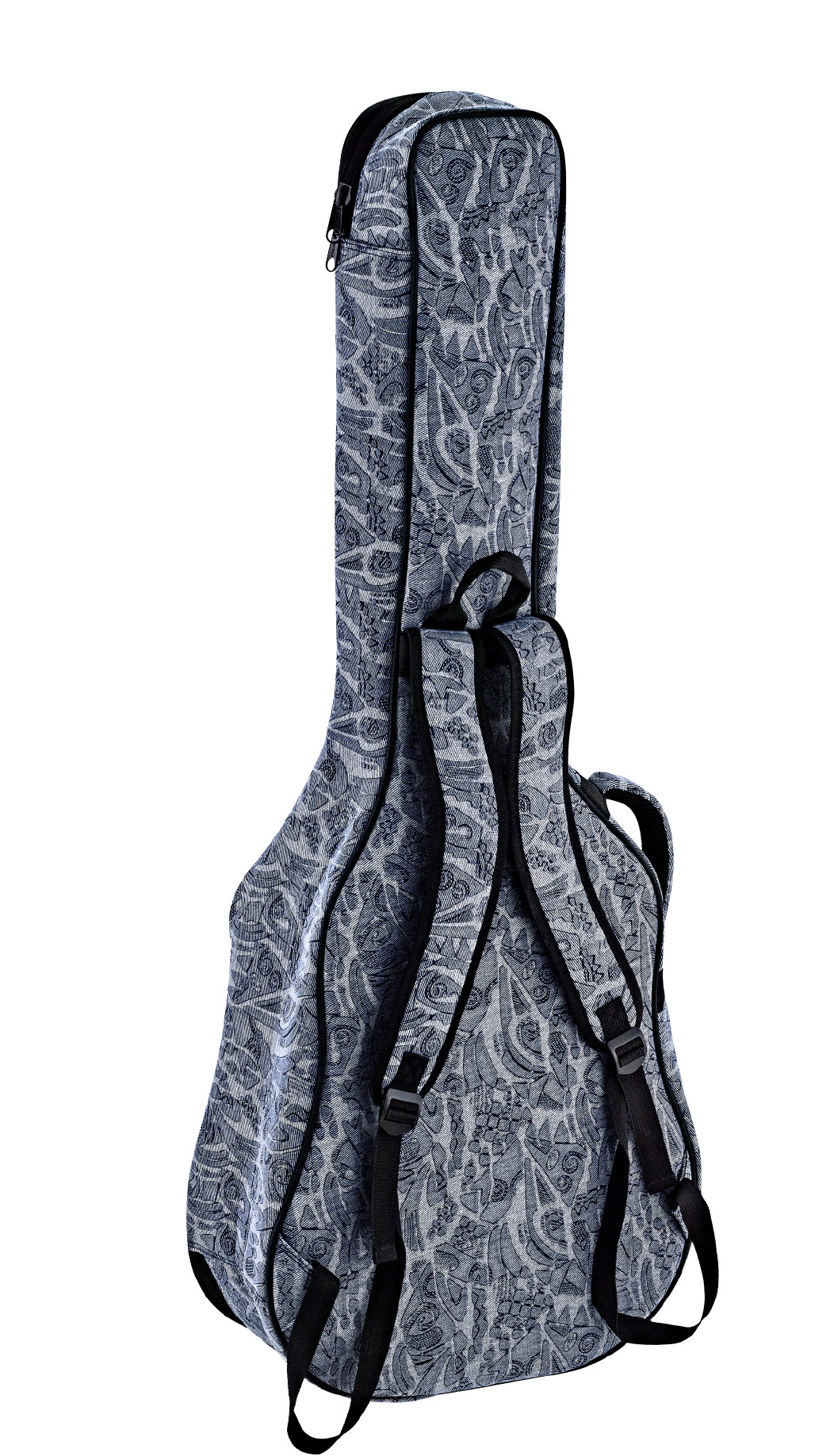 Gigbag 4/4 Konzertgitarre Denim Look Blue
