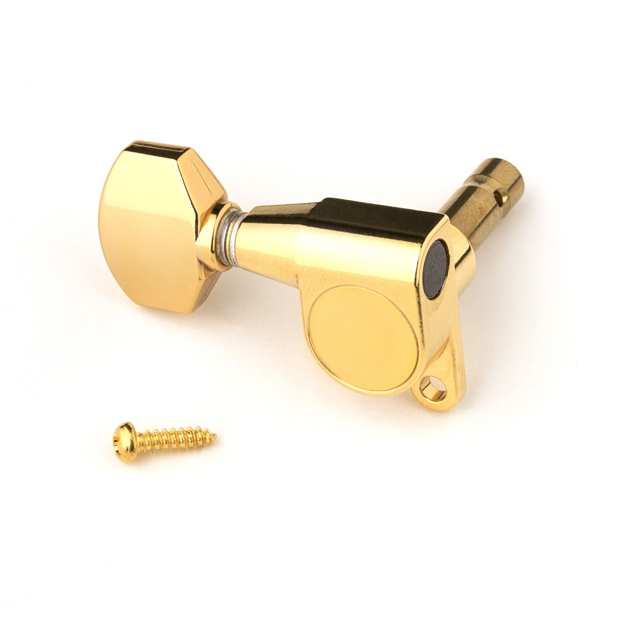 Phase II Locking Tuner, Treble-side, GOLD w/Gold Buttons
